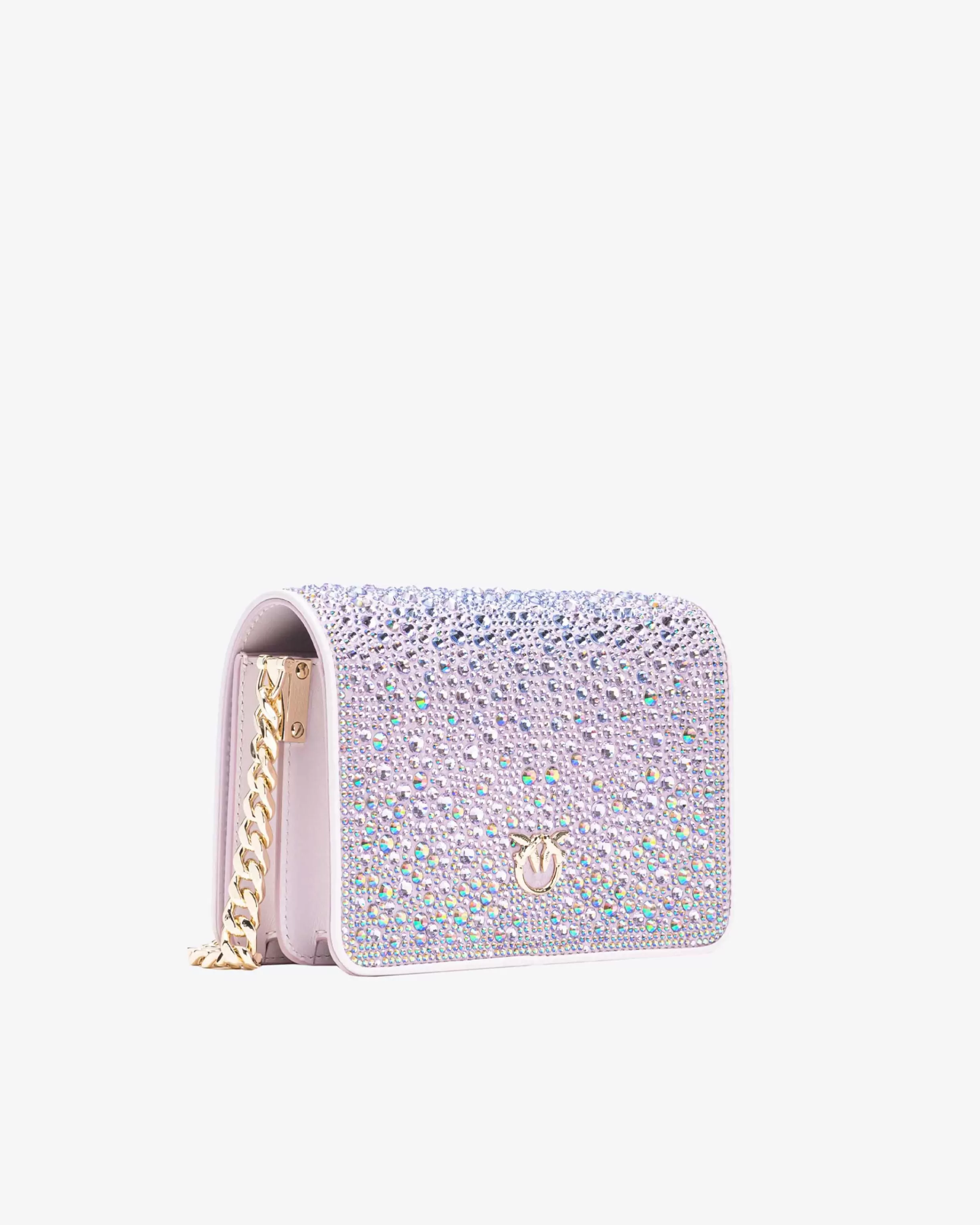 PINKO Galleria full-rhinestone Mini Love Bag Click