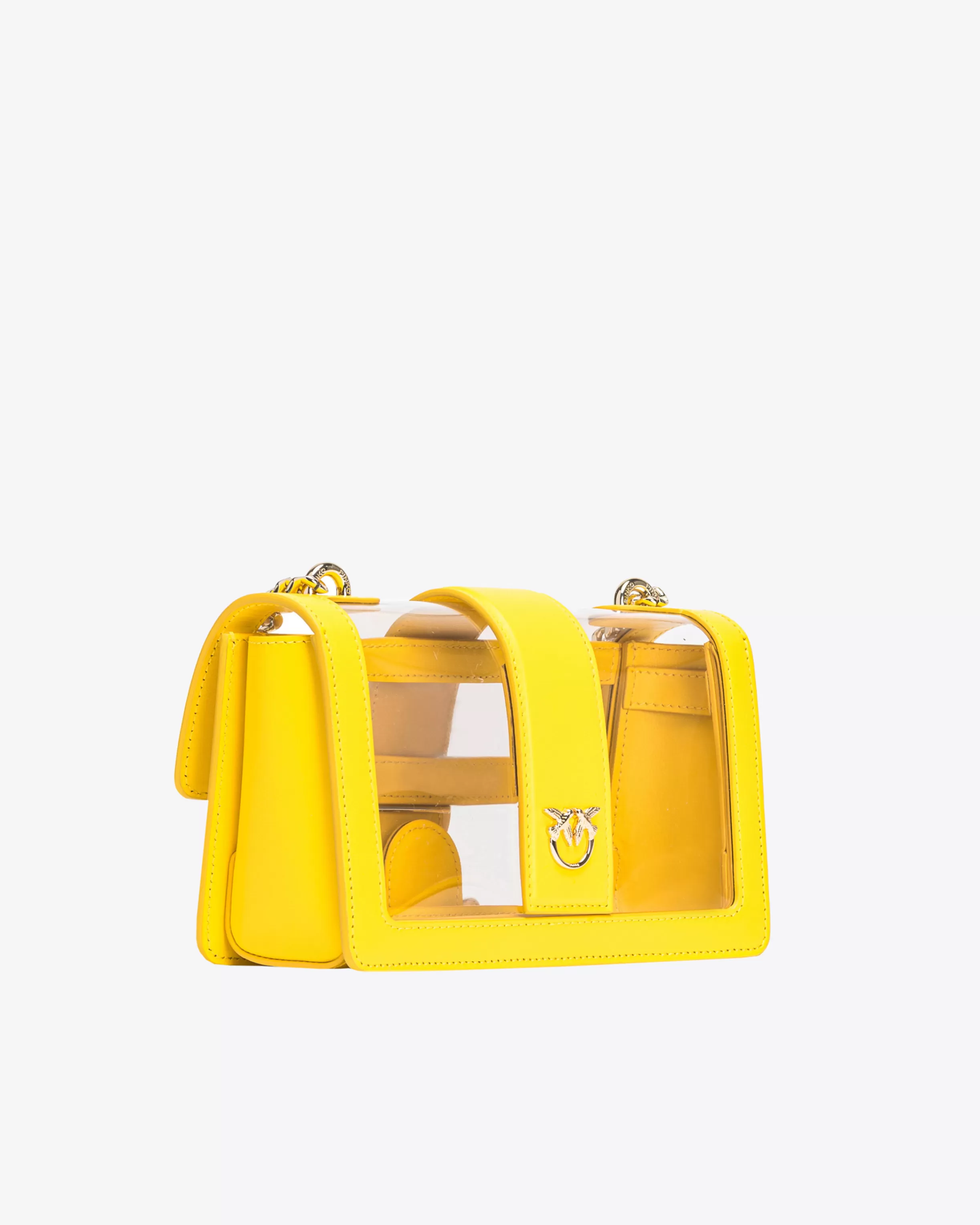 PINKO Galleria Mini Love Bag One Light in transparent material
