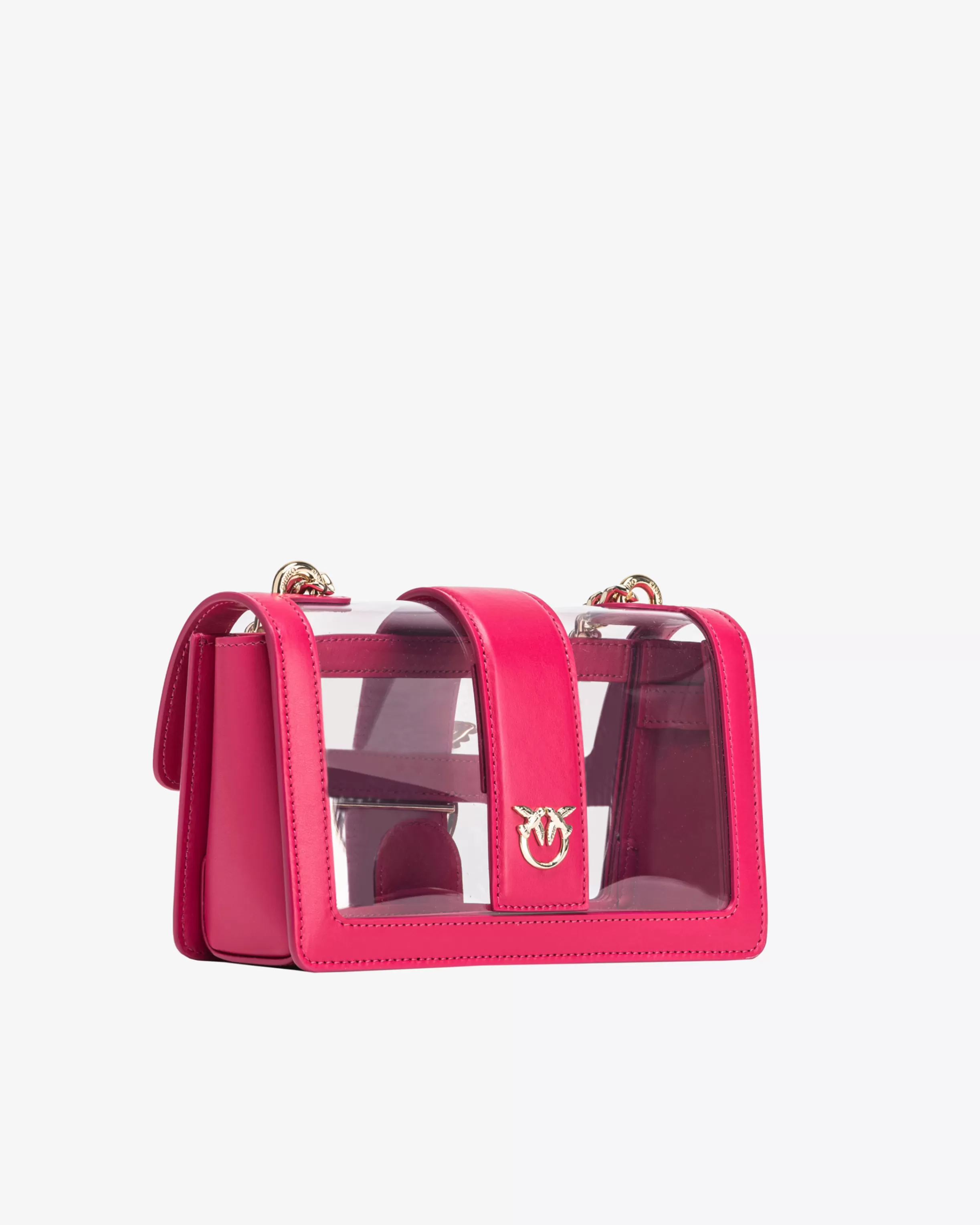 PINKO Galleria Mini Love Bag One Light in transparent material
