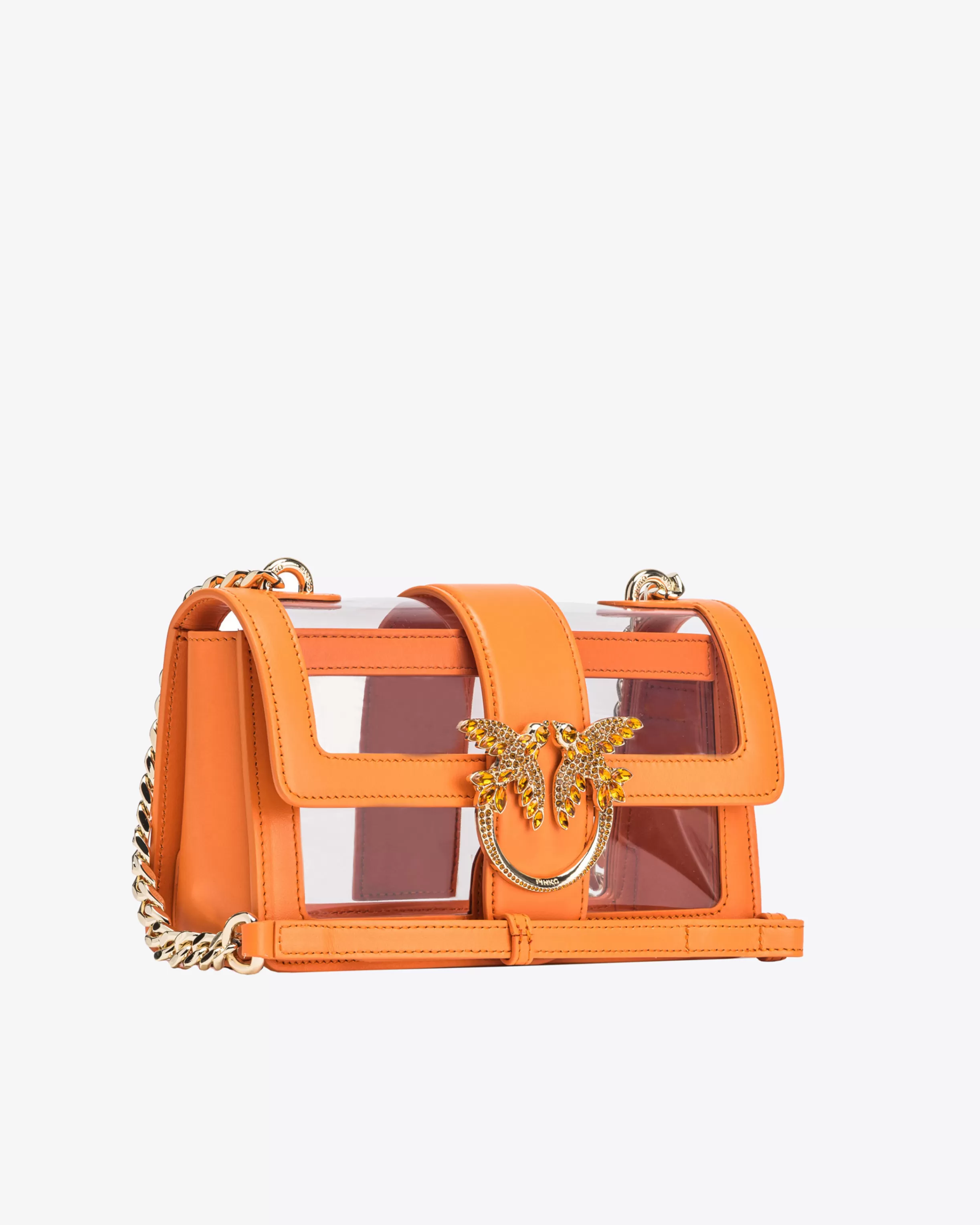 PINKO Galleria Mini Love Bag One Light in transparent material