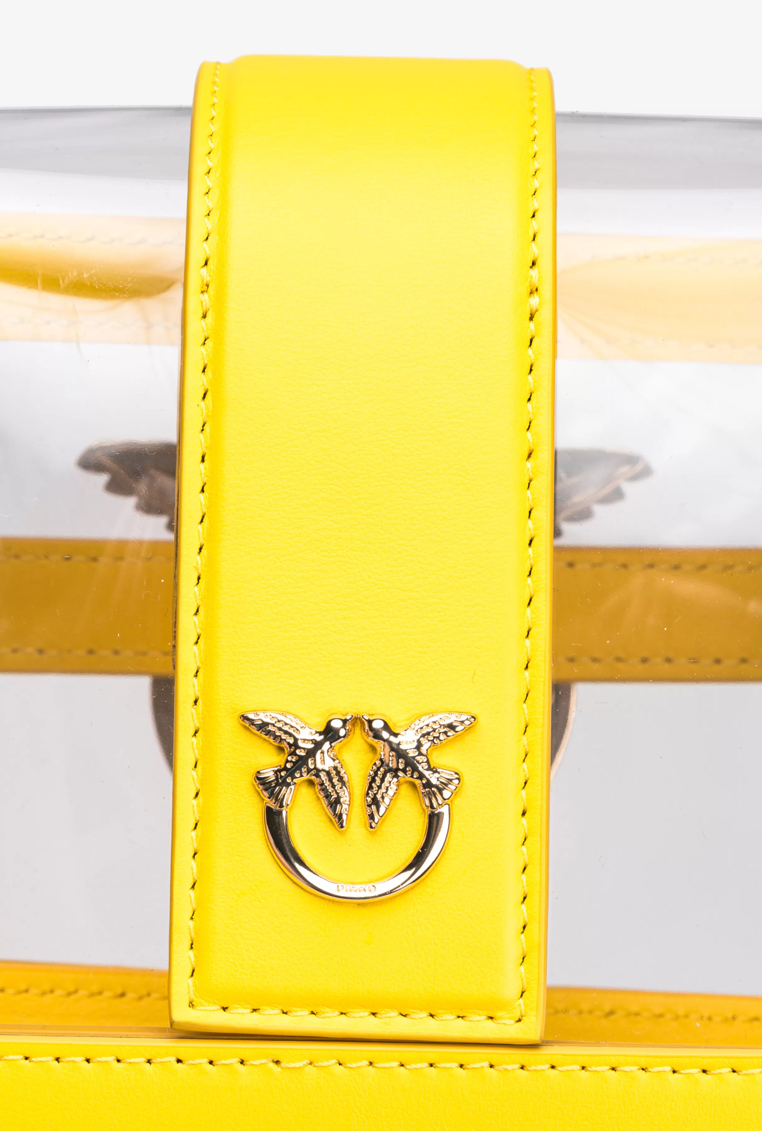 PINKO Galleria Mini Love Bag One Light in transparent material