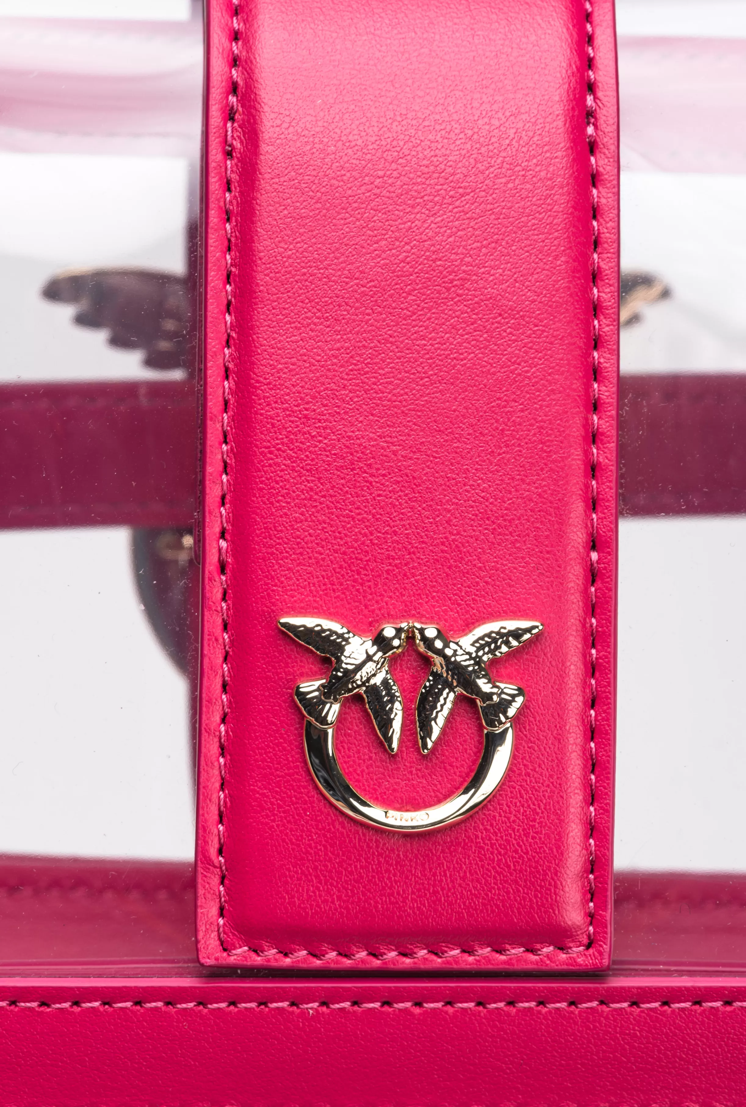PINKO Galleria Mini Love Bag One Light in transparent material