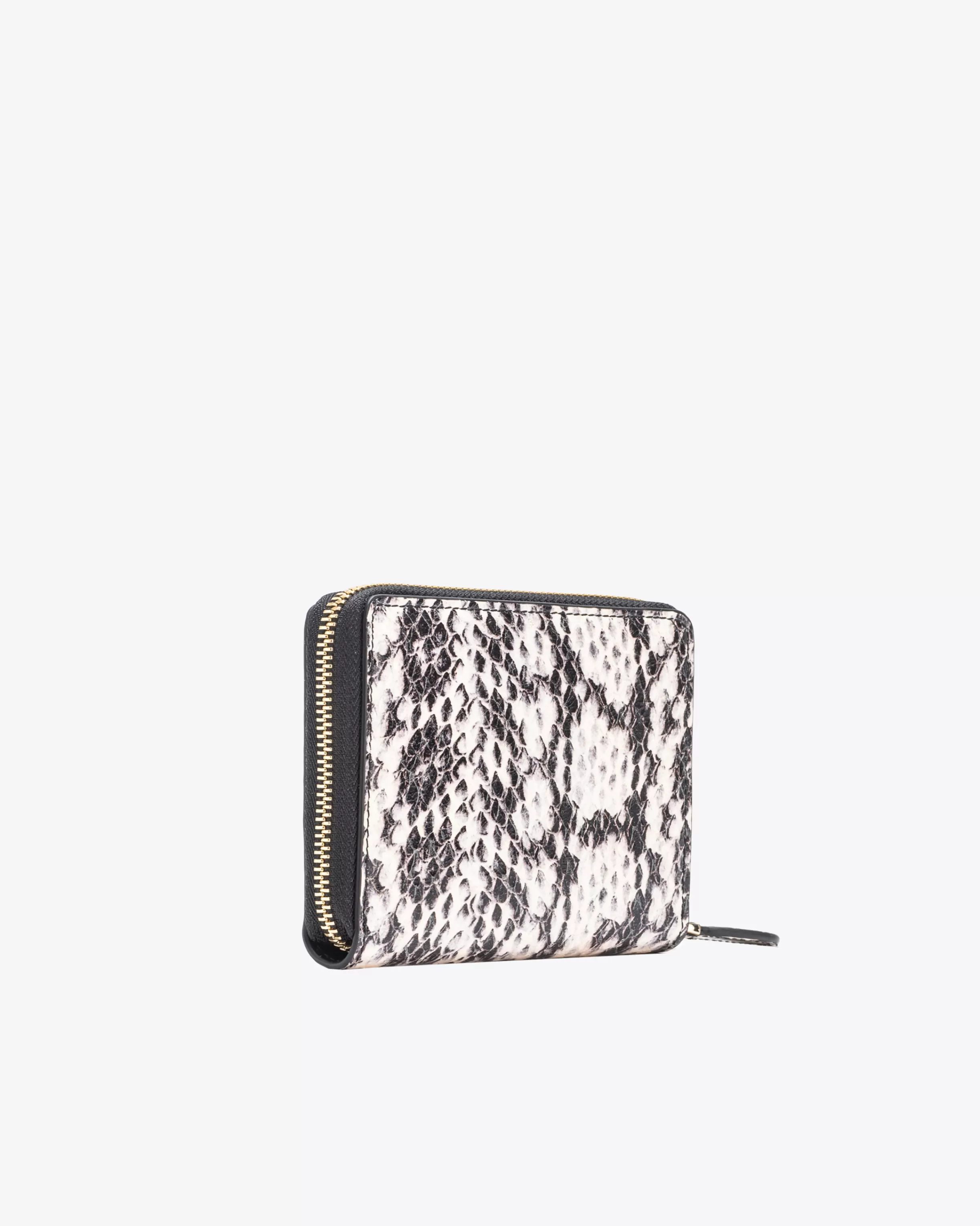 PINKO Galleria square wallet in two-tone python-print leather