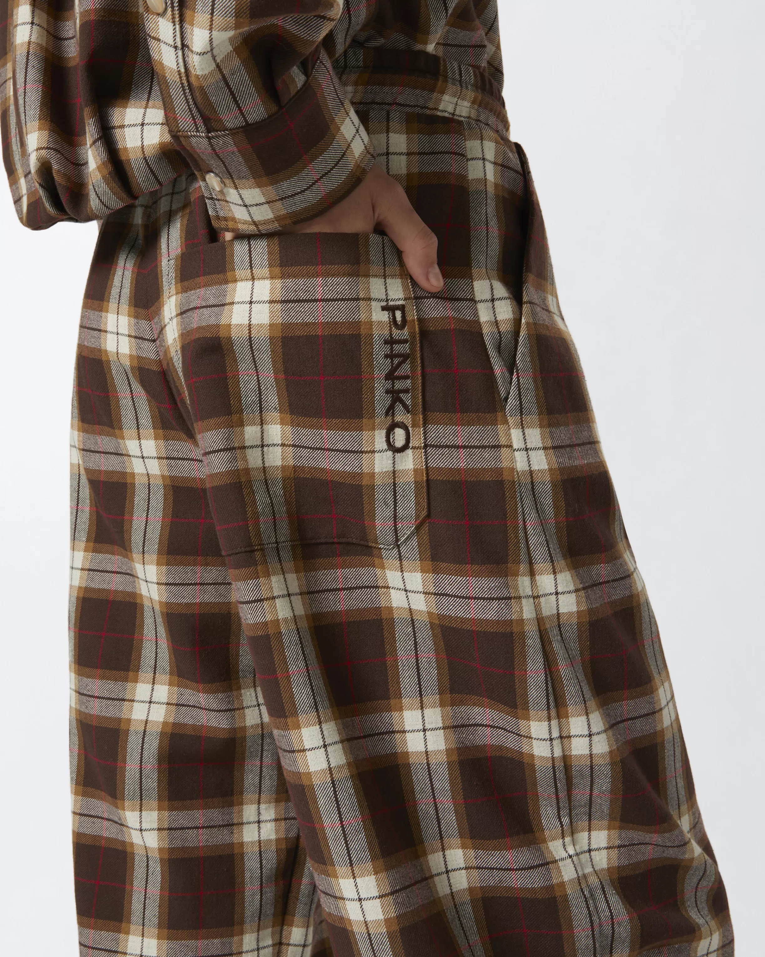 plaid_balloon_trousers_3.webp PINKO Plaid balloon trousers