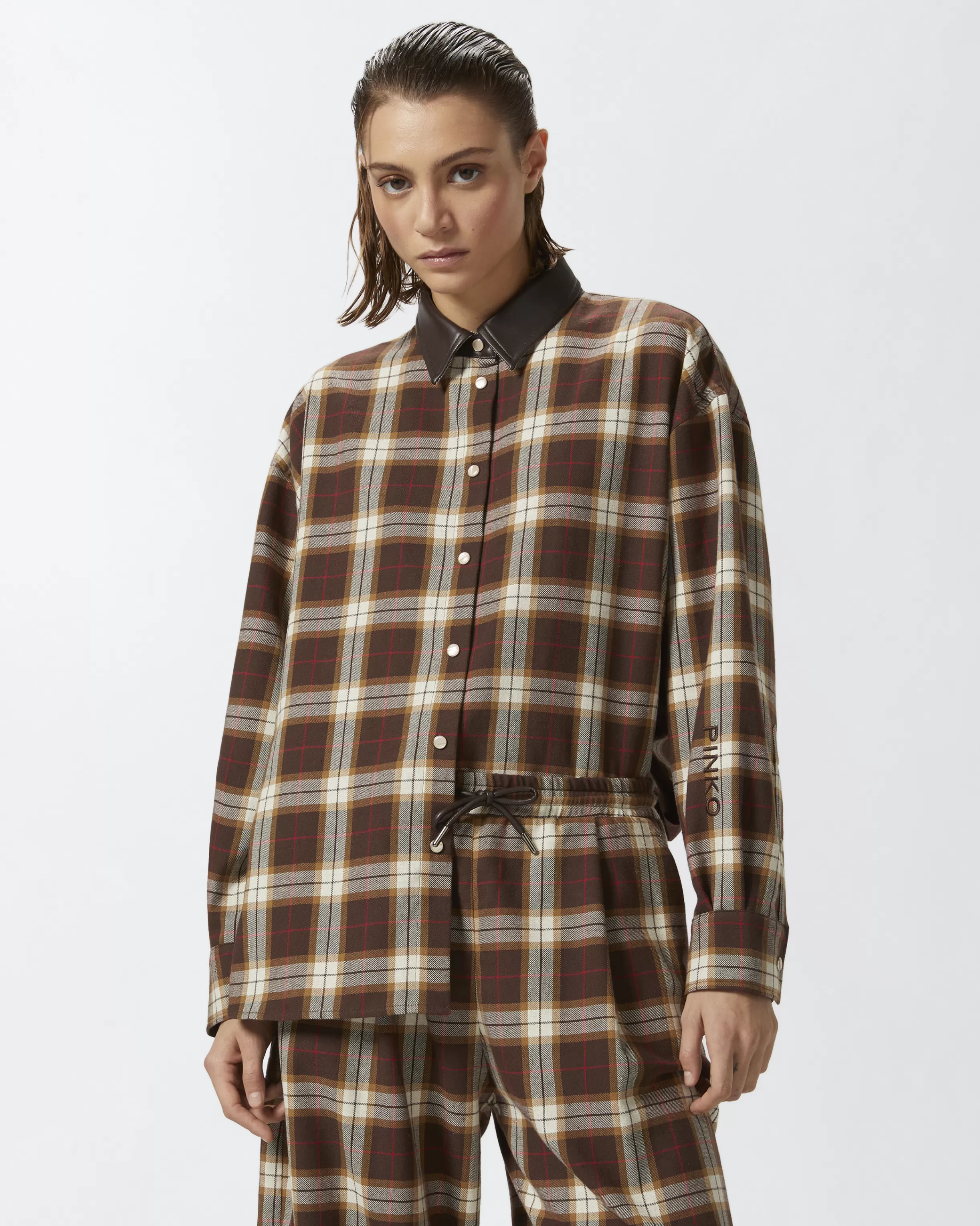 PINKO Plaid shirt jacket