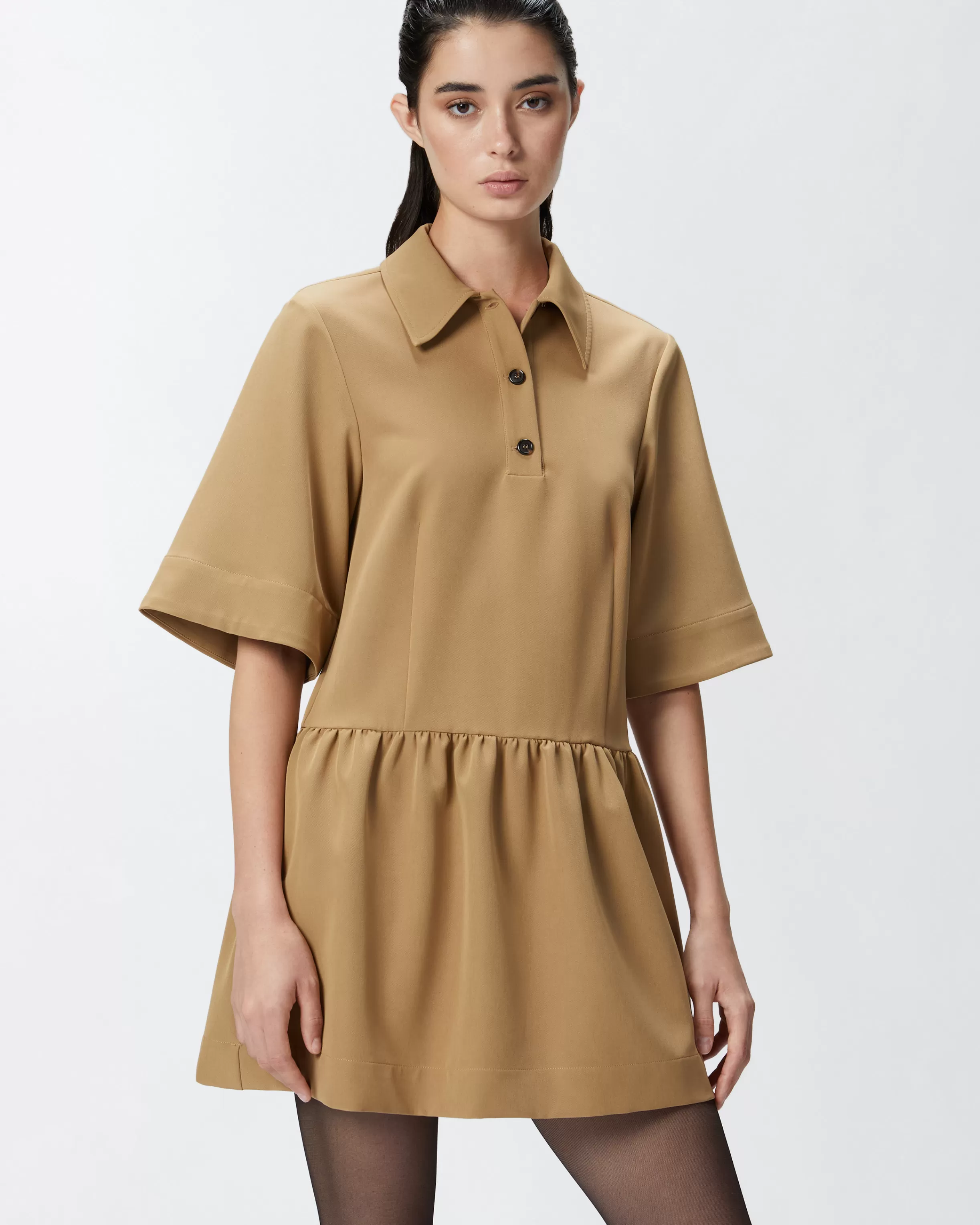 PINKO Polo-style mini dress made of technical fabric