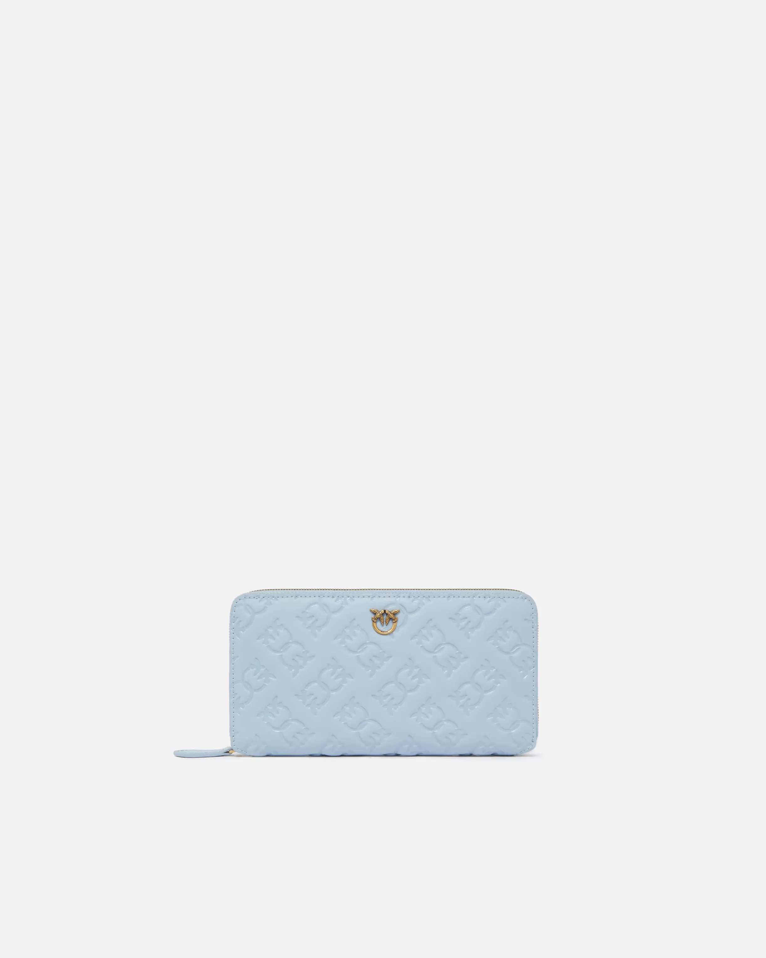 PINKO Rectangular leather monogram wallet