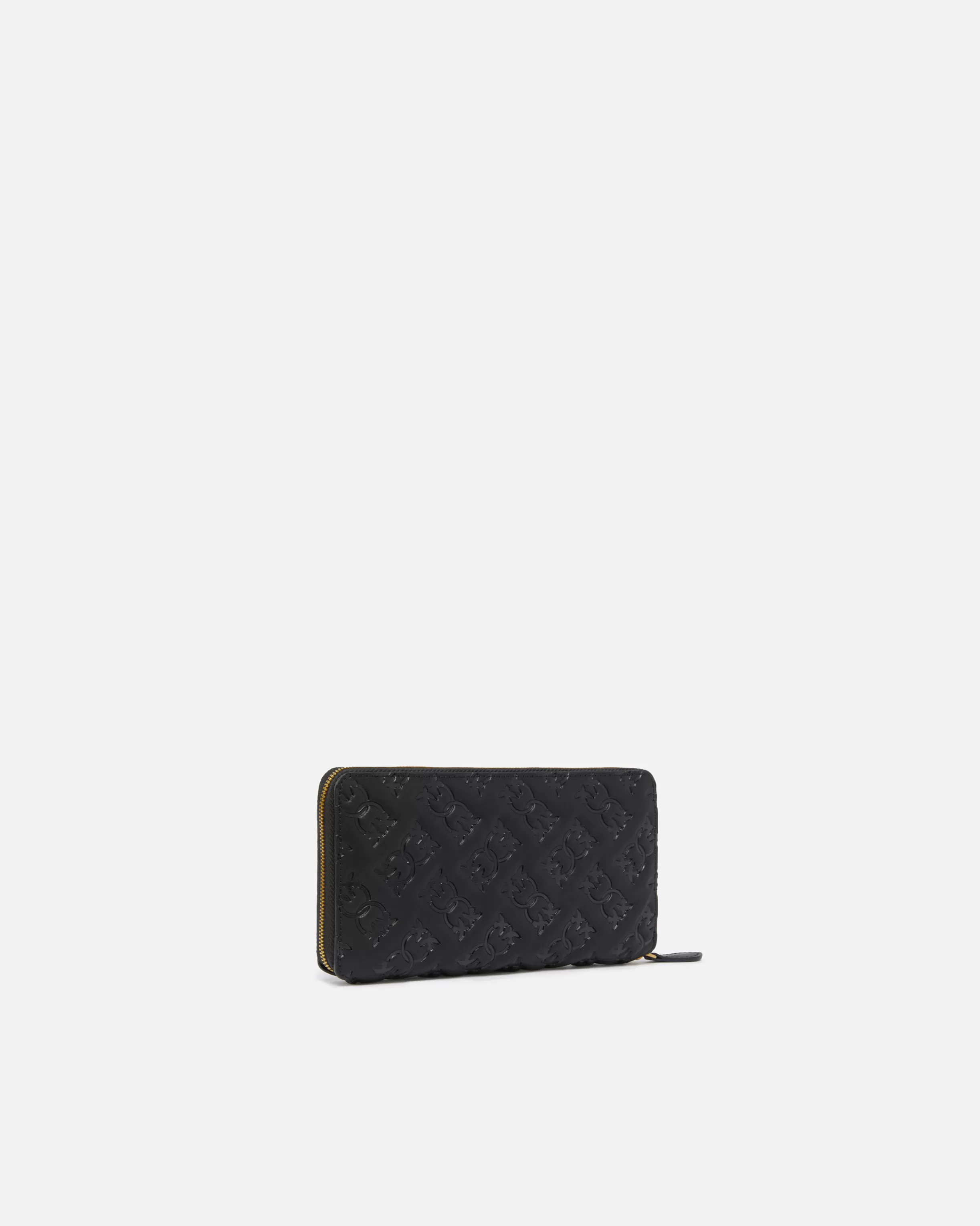 PINKO Rectangular leather monogram wallet