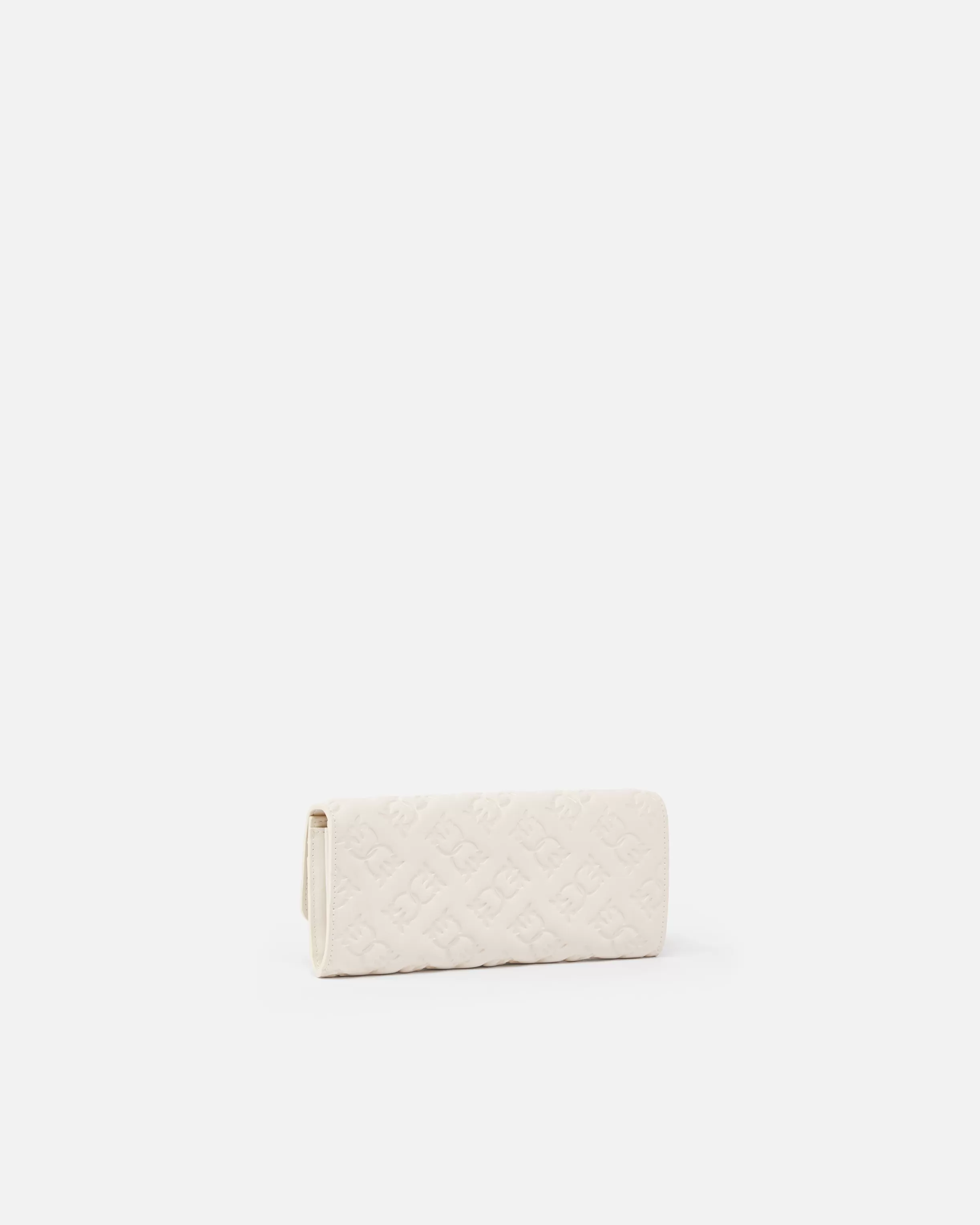 PINKO Rectangular Monogram leather wallet with strap