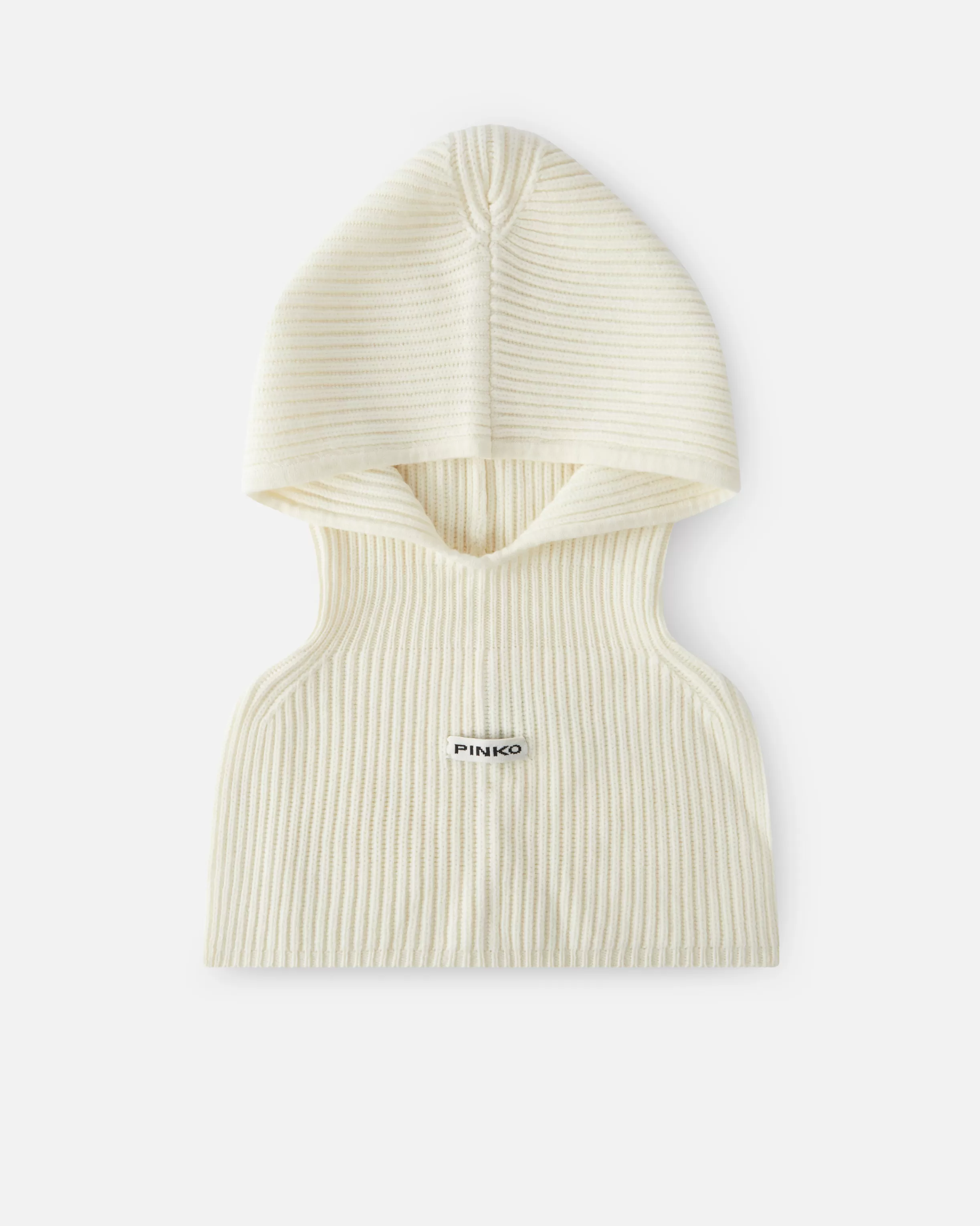 PINKO Ribbed balaclava beanie