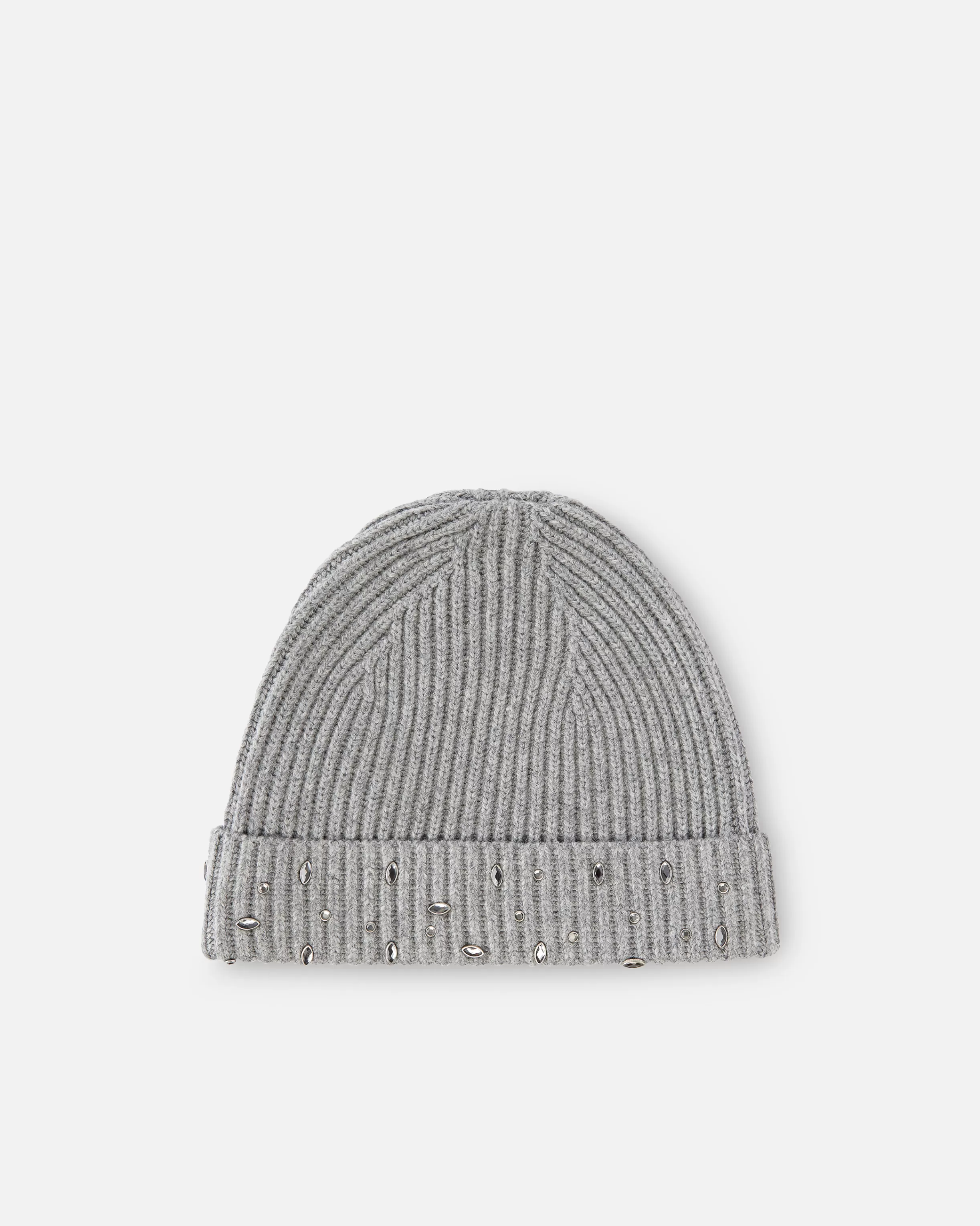 PINKO Ribbed beanie with crystals