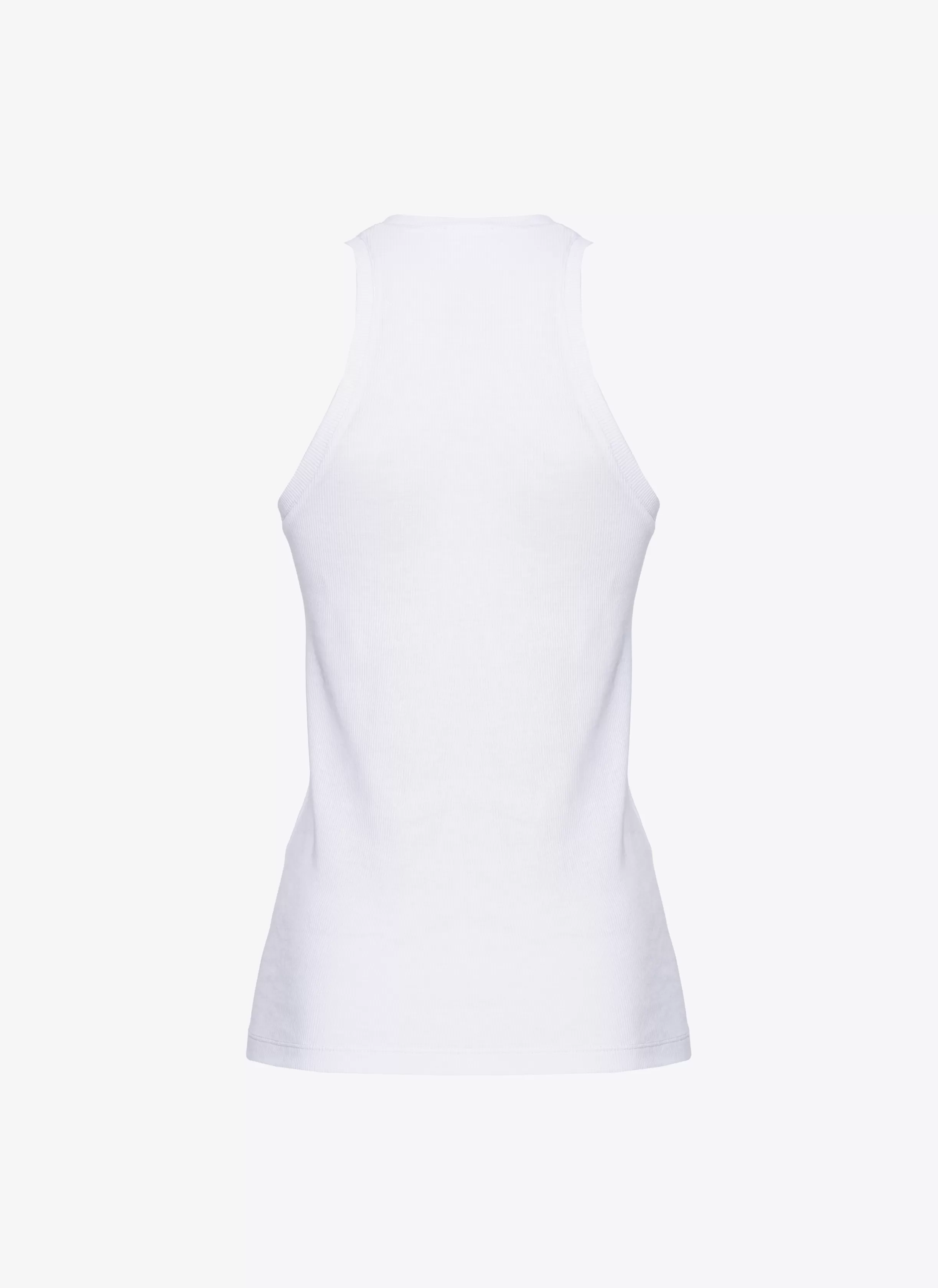 PINKO Ribbed top with logo