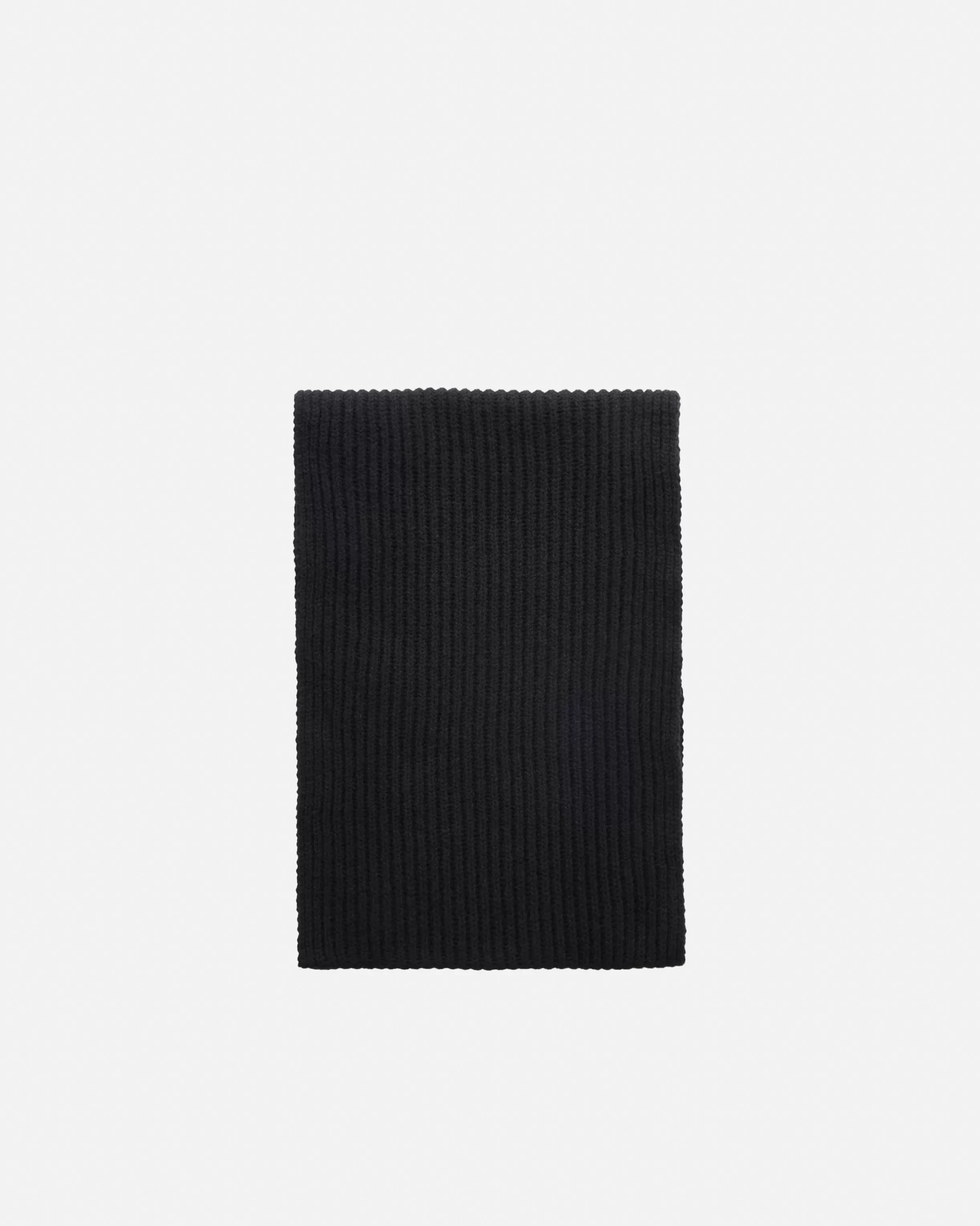 PINKO Ribbed wool and cashmere scarf