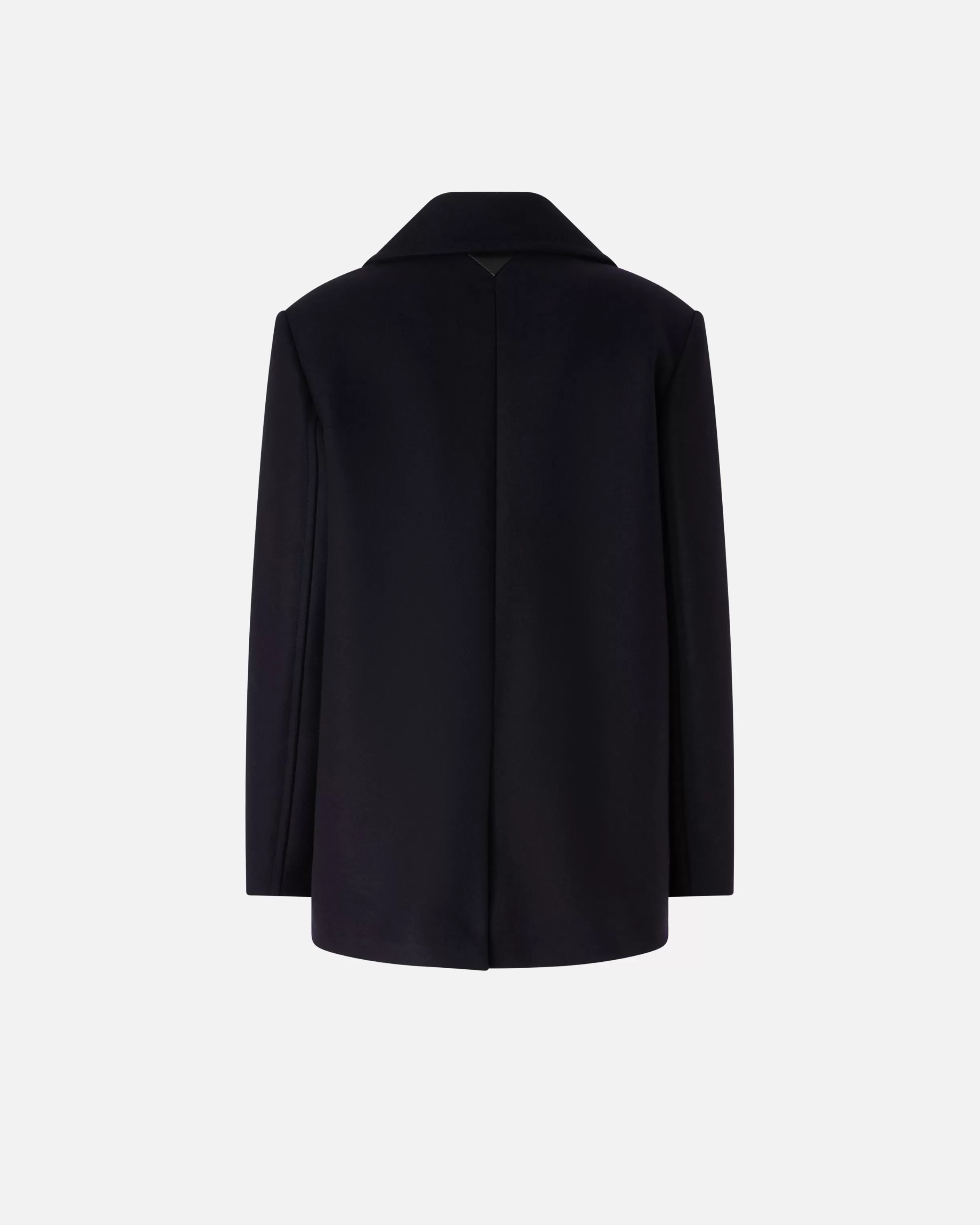 short_doublebreasted_woolblend_pea_coat_5.webp PINKO Short double-breasted wool-blend pea coat