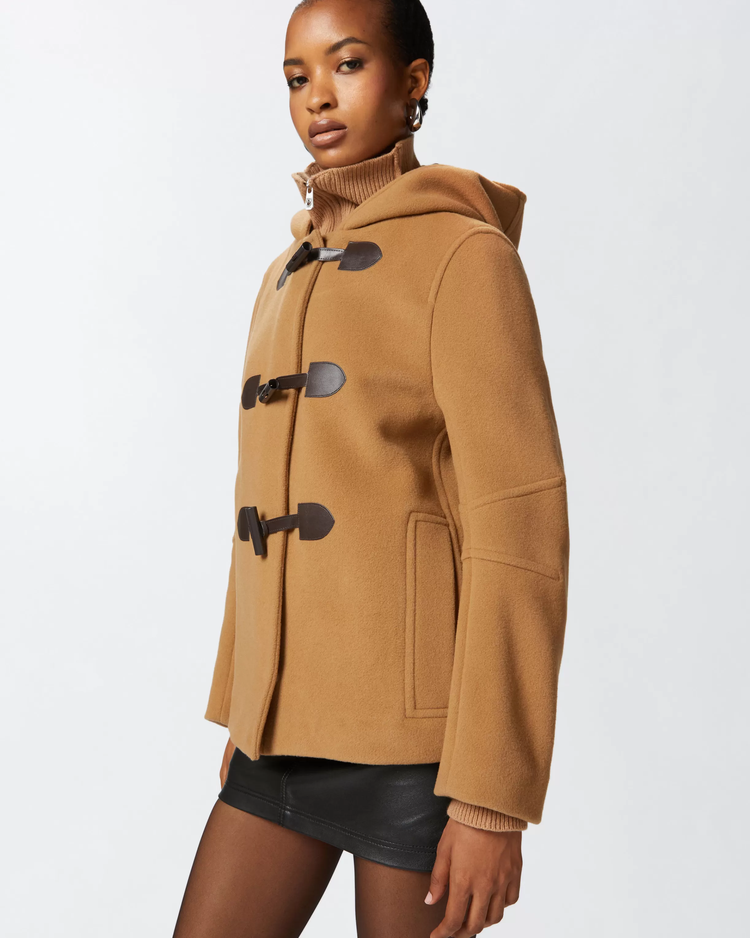 PINKO Short duffle coat with toggles