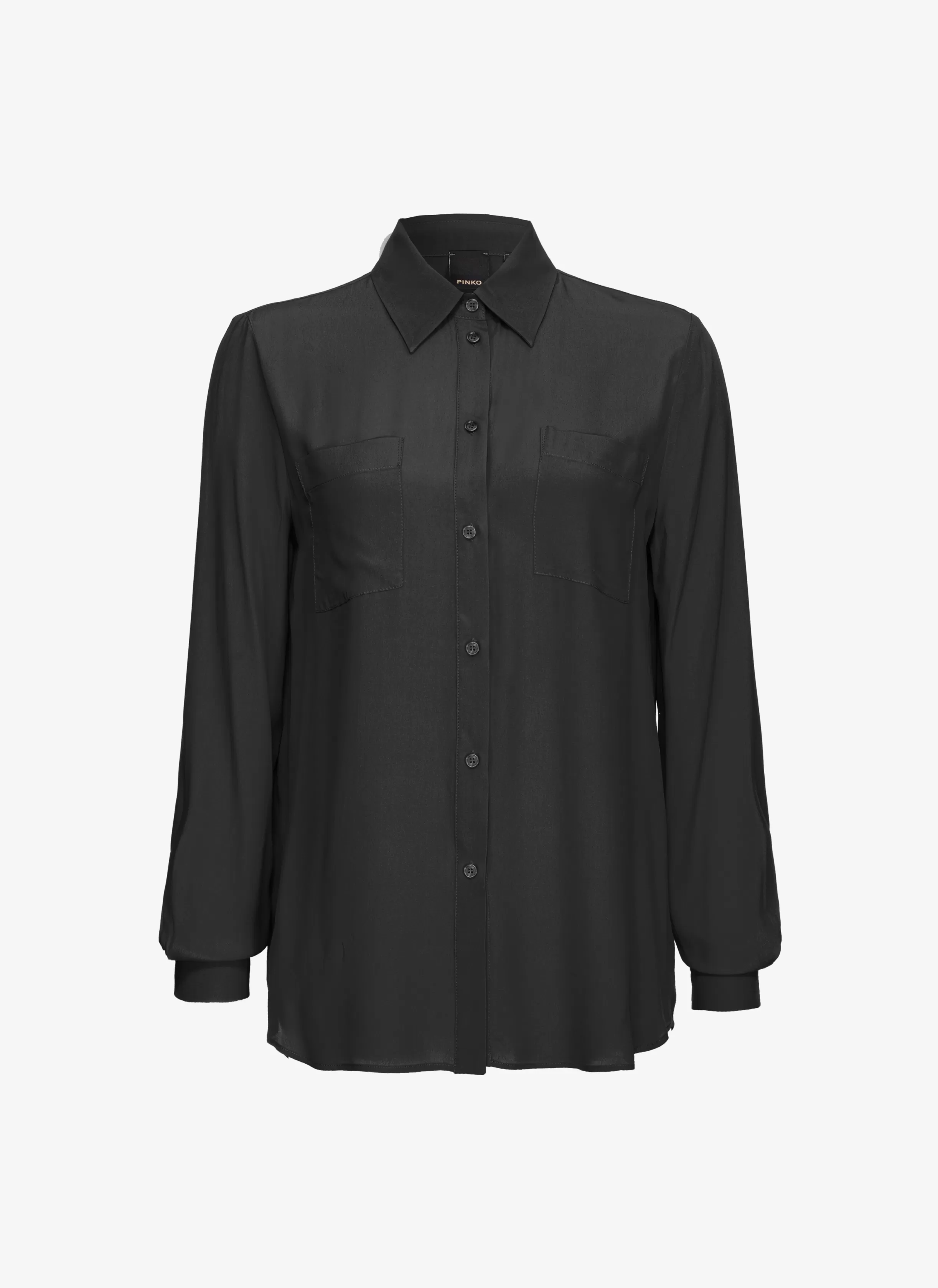 PINKO Silk-blend shirt with breast pocket