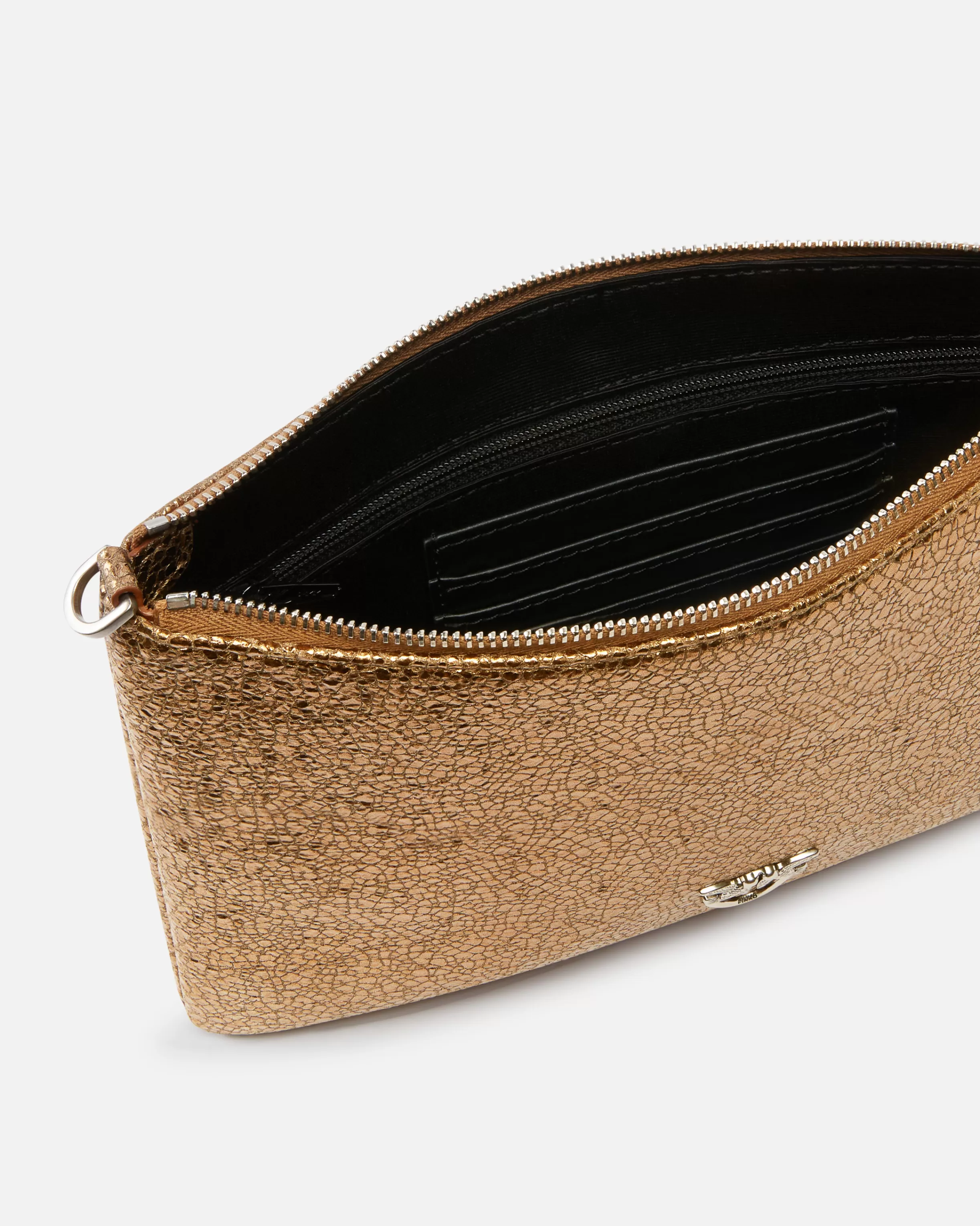 PINKO Small clutch bag with a laminated leather feel Galleria