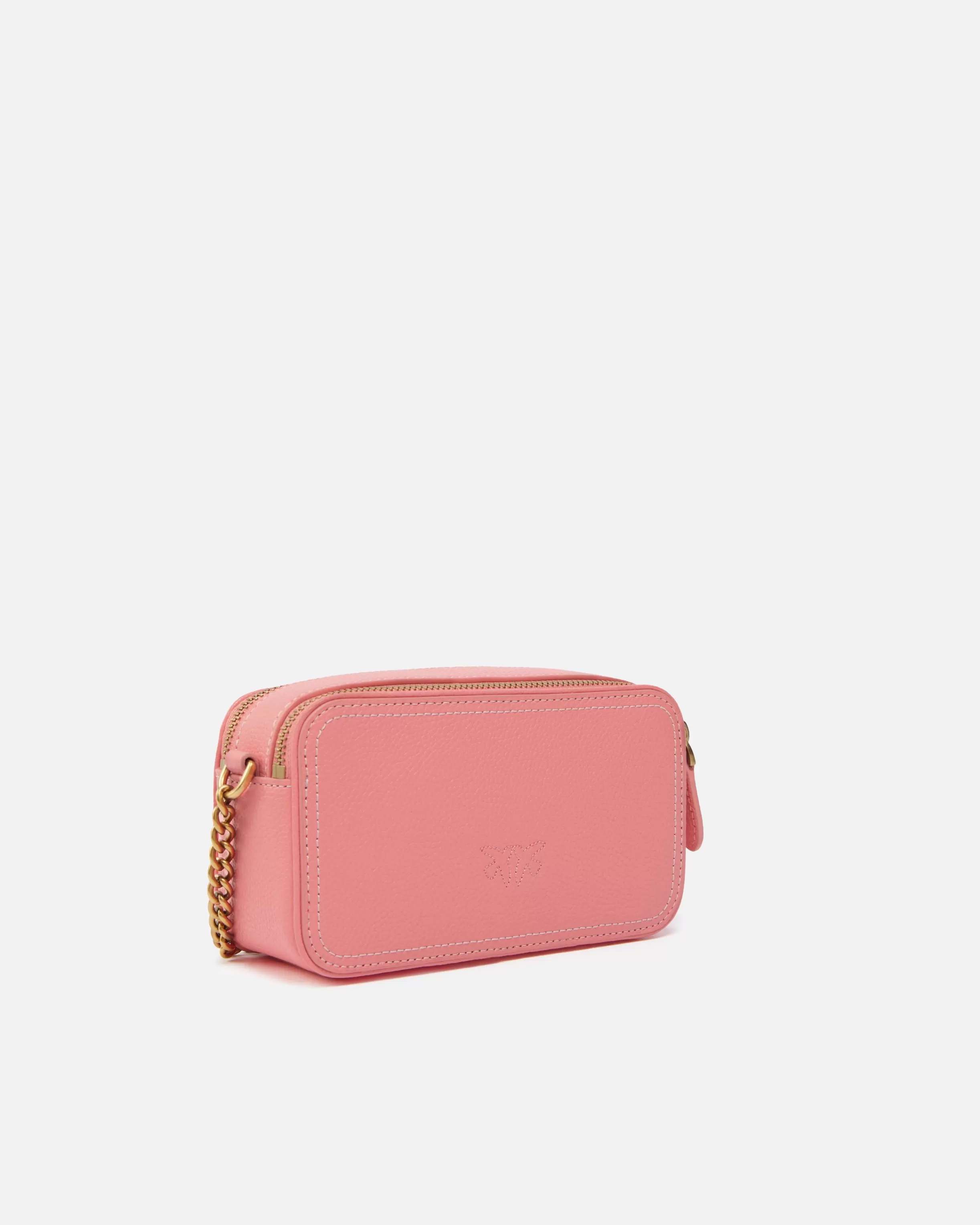 PINKO Small crossbody bag with raised Love Birds logo