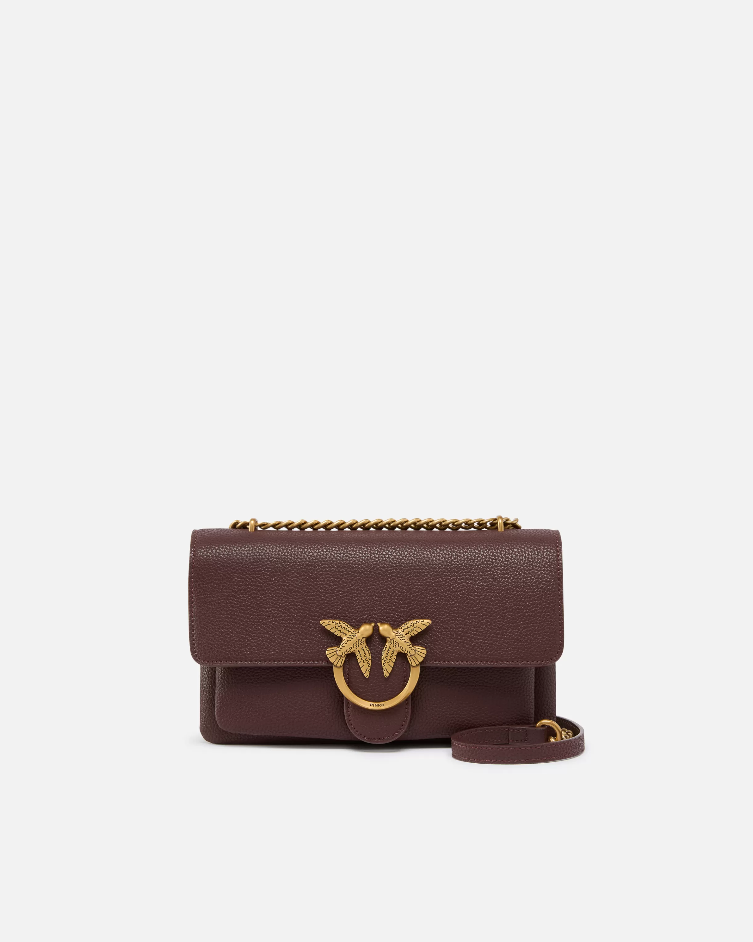 PINKO Small crossbody Love Bag in soft leather