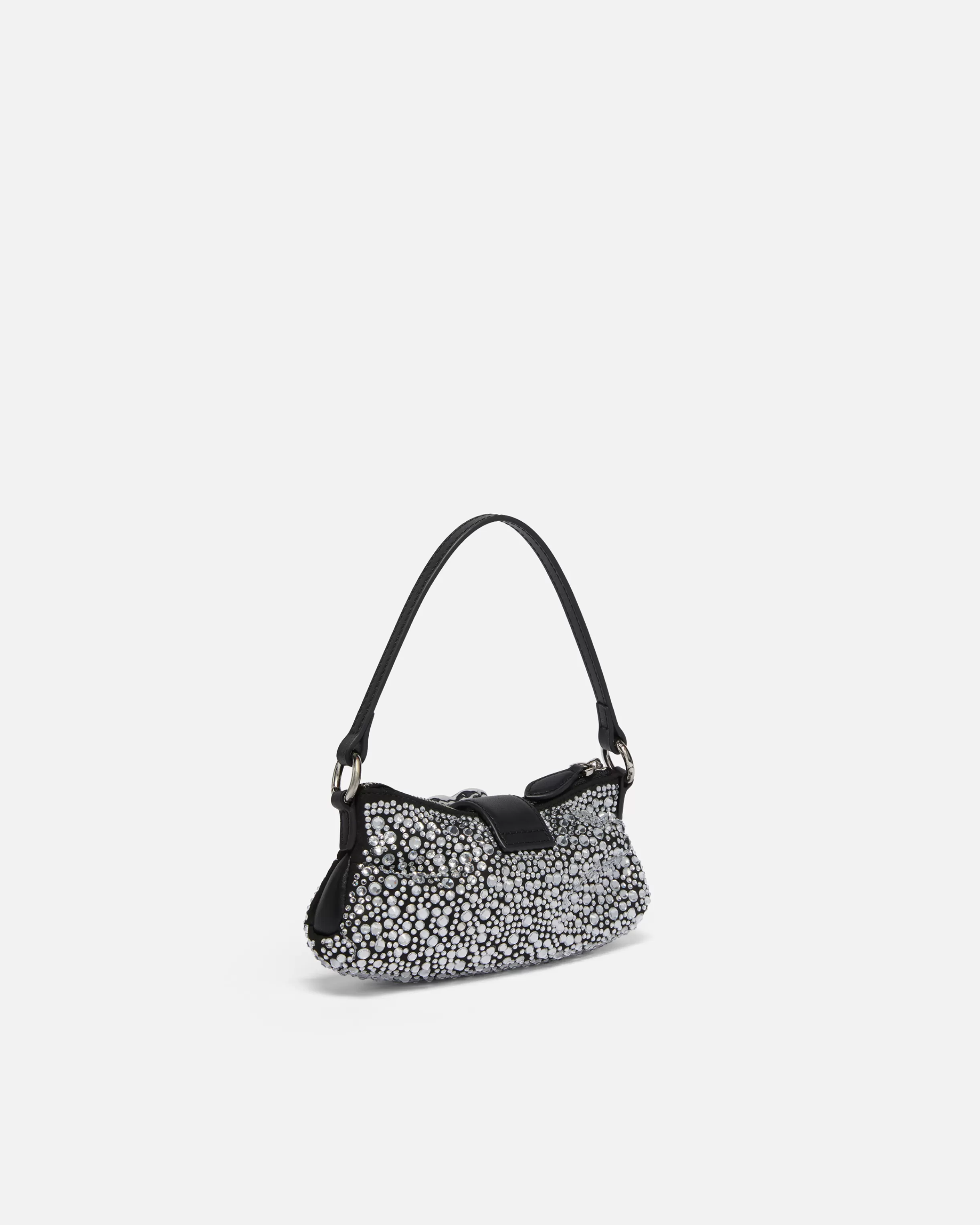 PINKO Soft Jolene handbag in leather with rhinestones