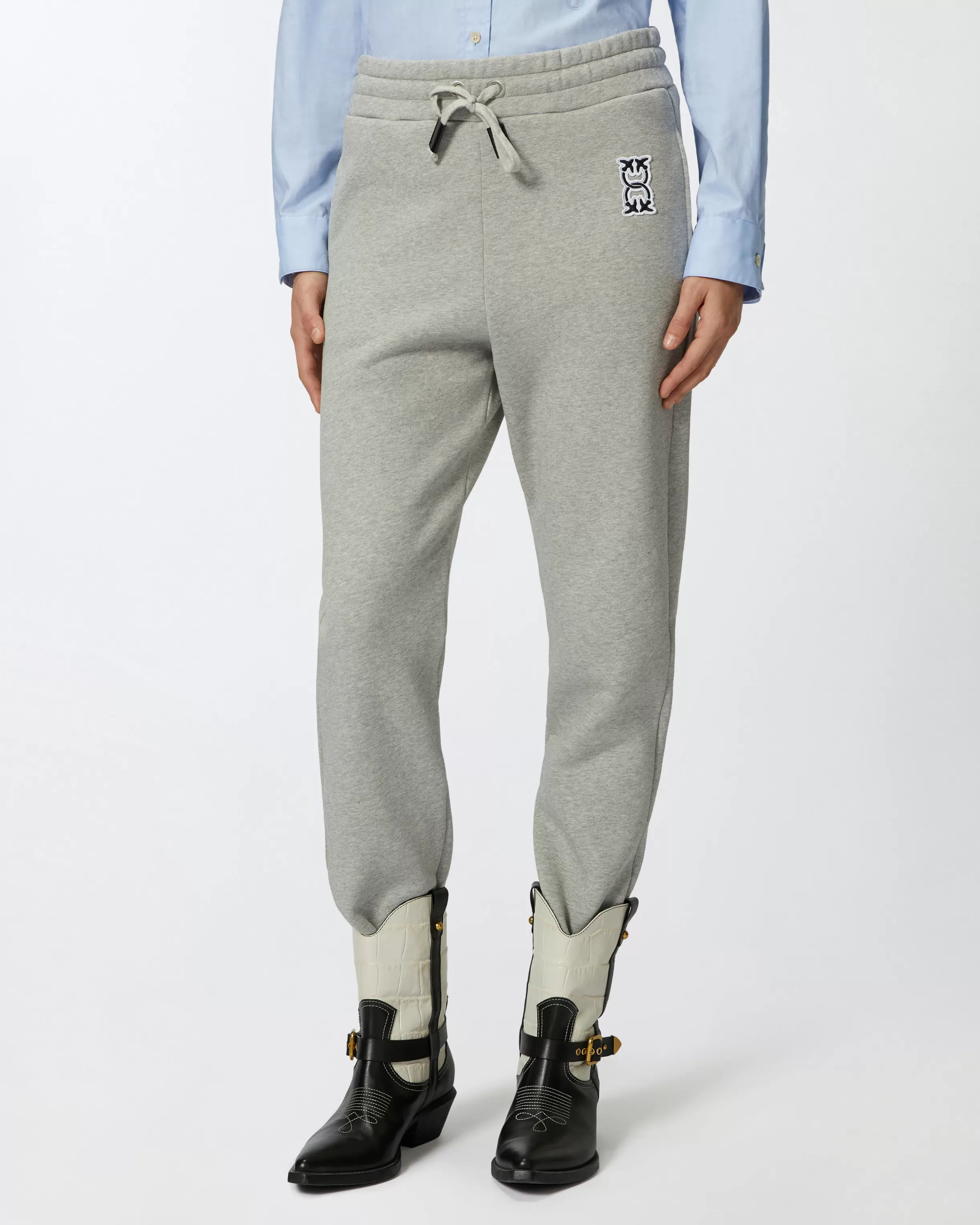 PINKO Sporty joggers with logo patch