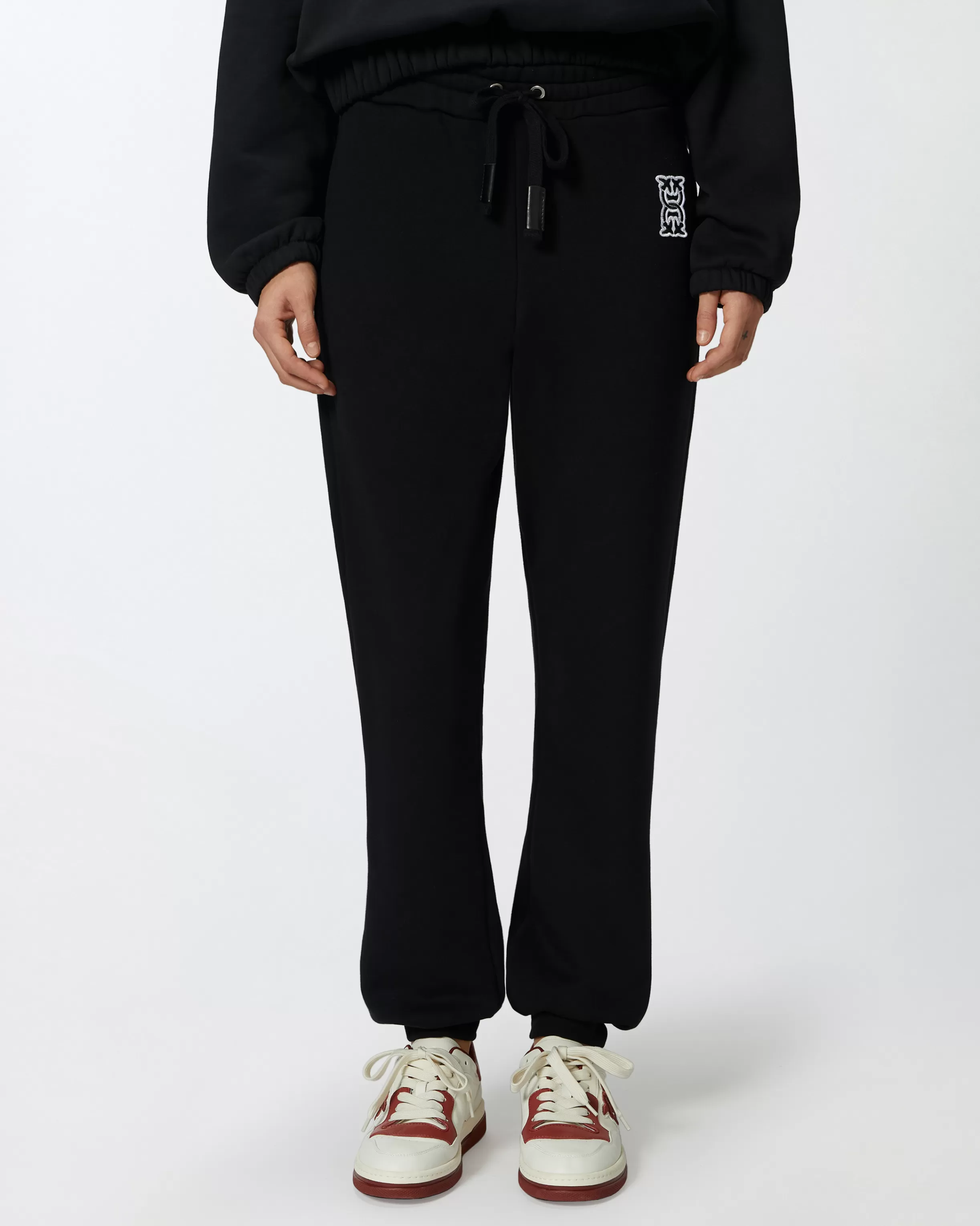 PINKO Sporty joggers with logo patch