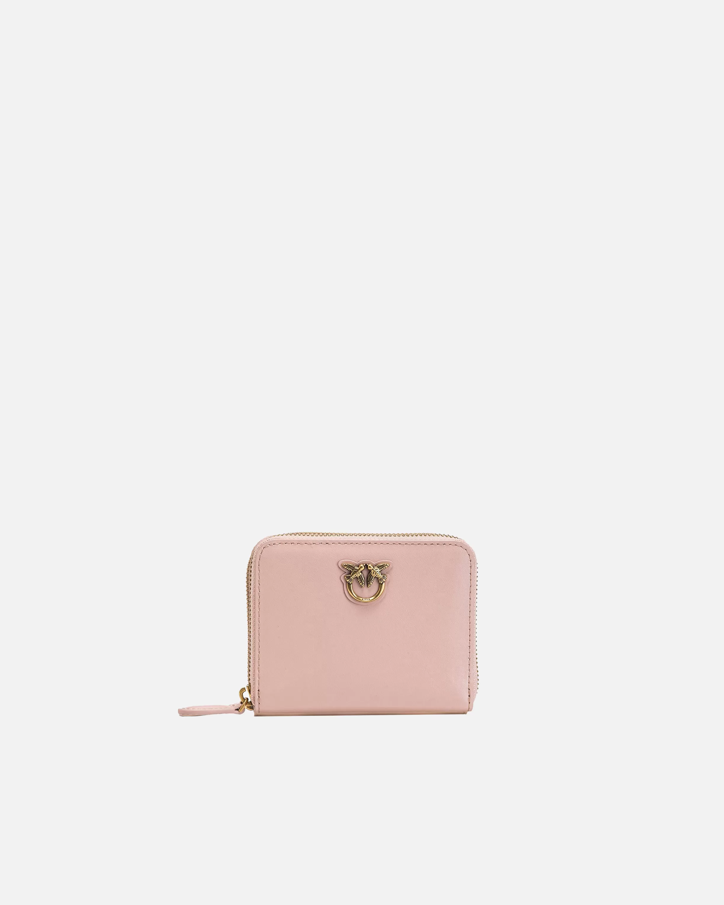 PINKO Square leather zip-around purse