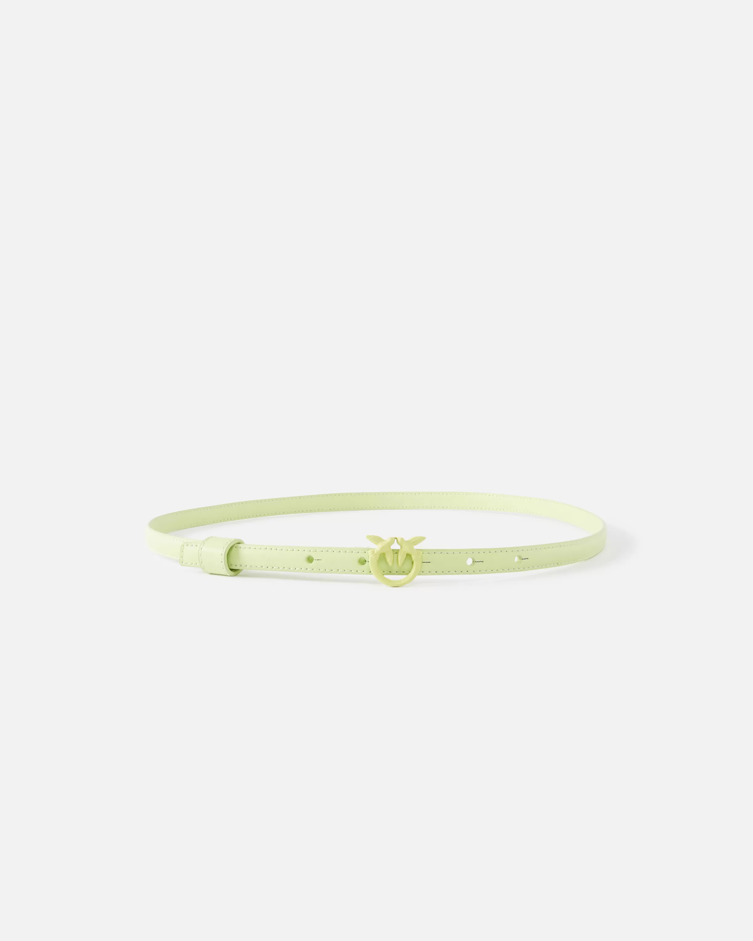 PINKO Super-thin colour-block Love Birds belt 1cm