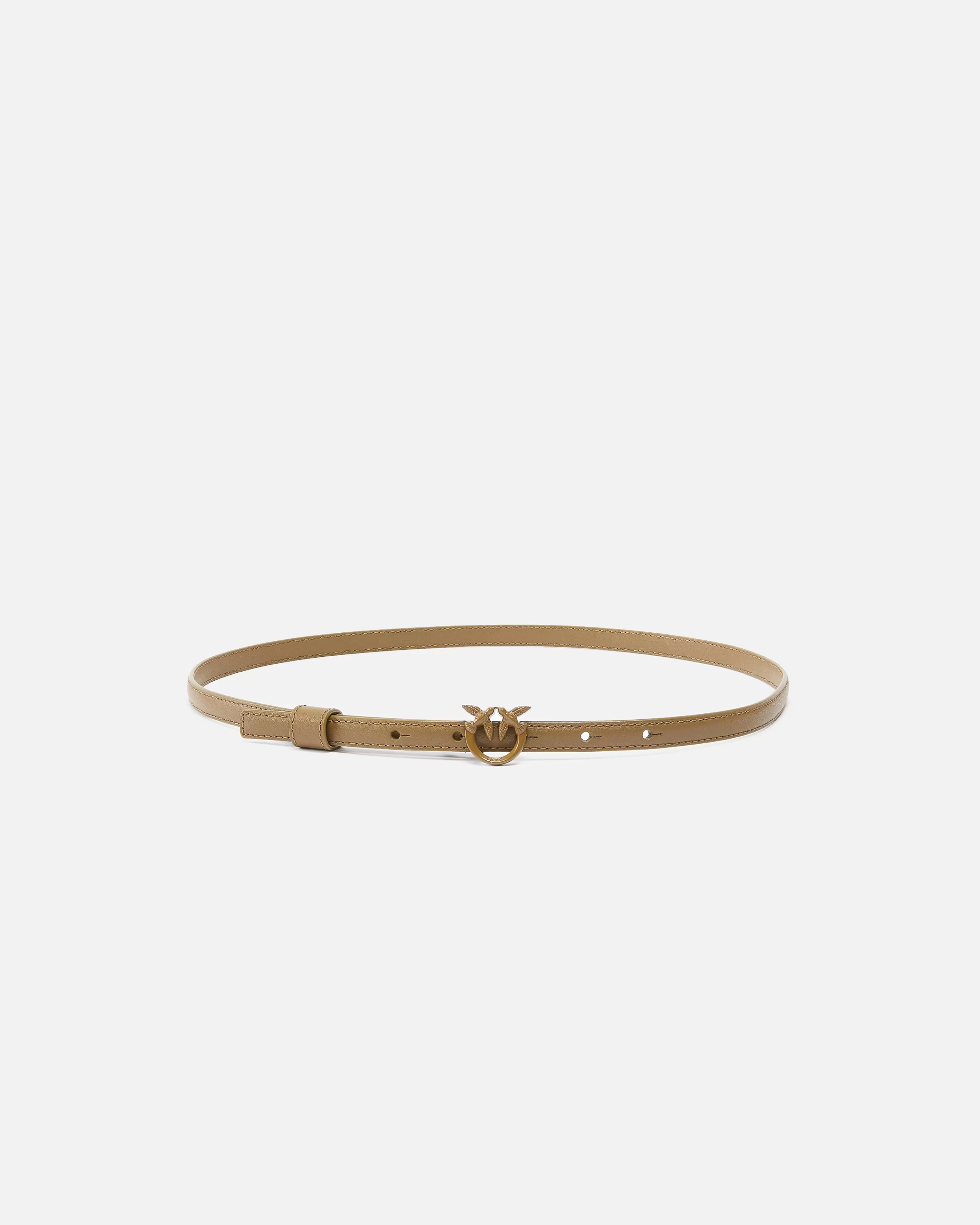 PINKO Super-thin colour-block Love Birds belt 1cm