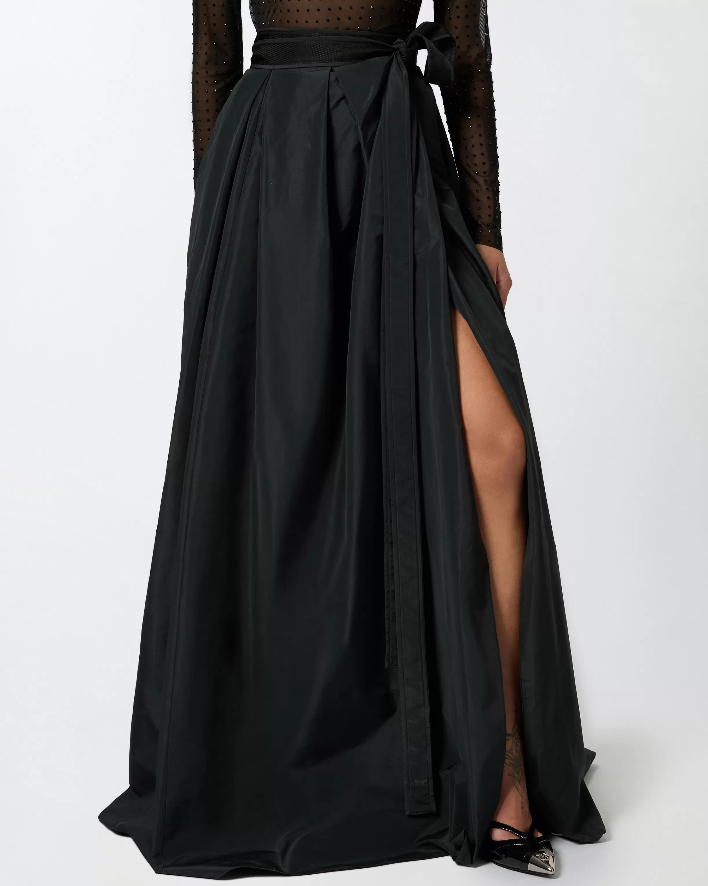 PINKO Taffeta maxi-skirt