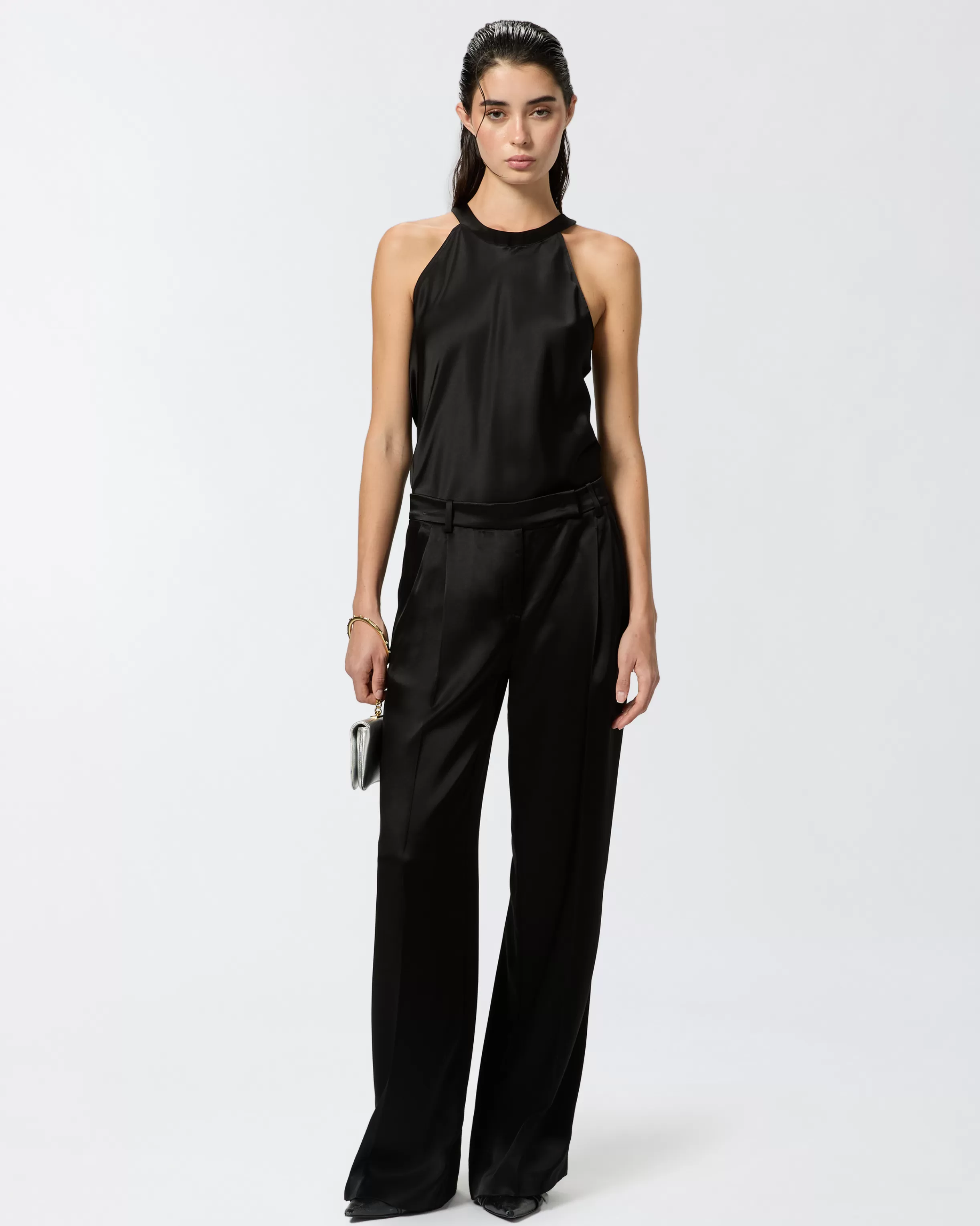 PINKO Tailored satin trousers