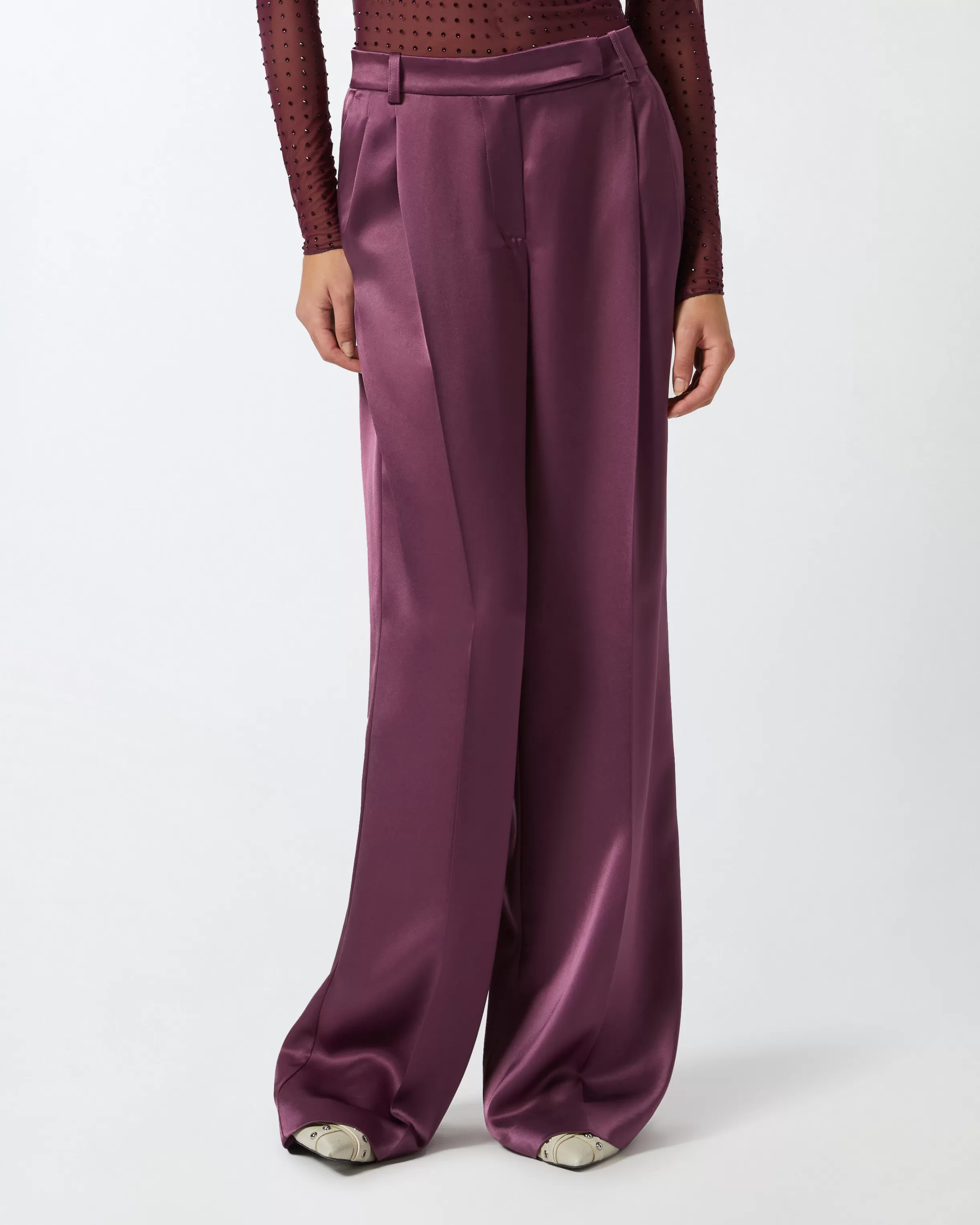 PINKO Tailored satin trousers