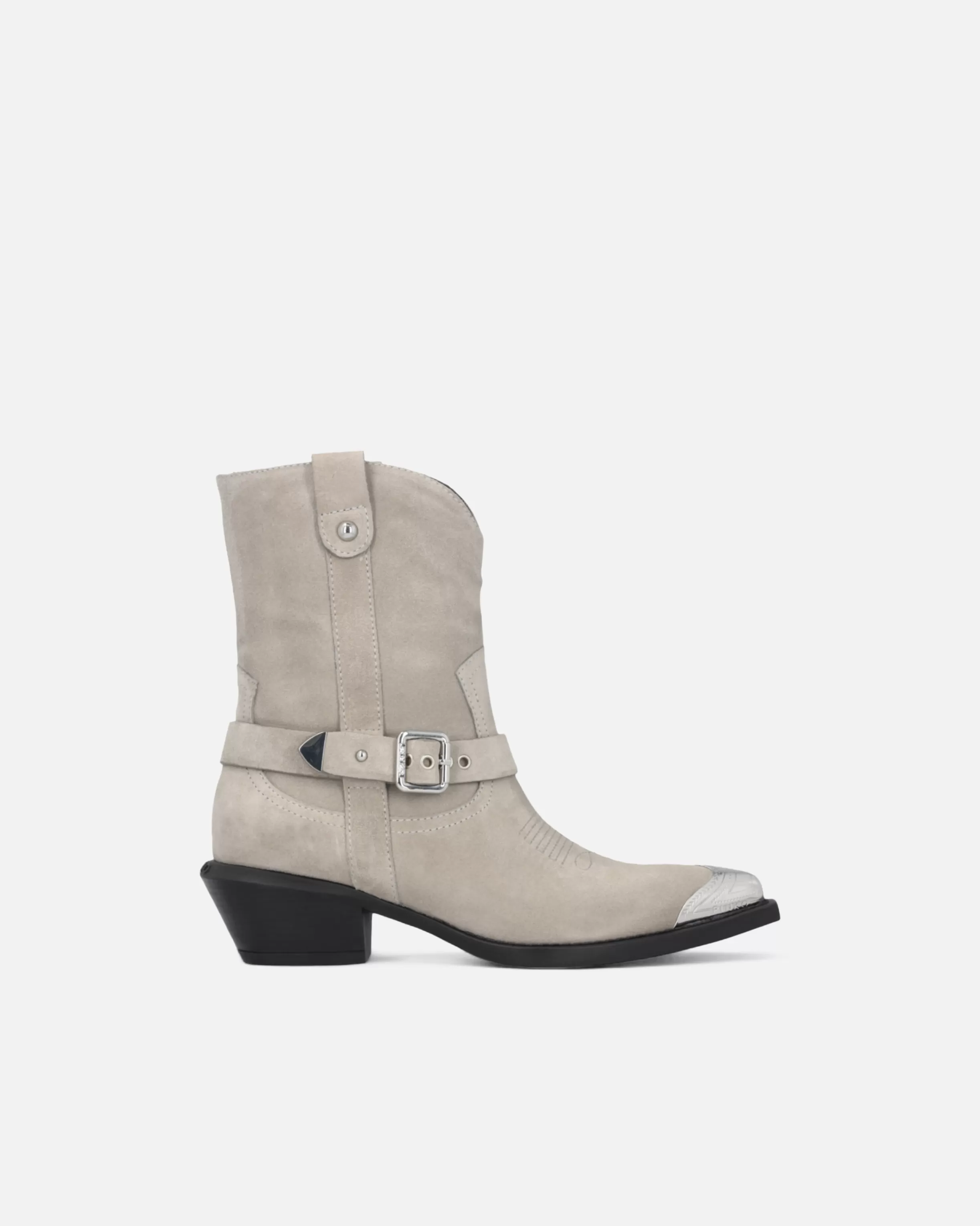 PINKO Texas suede boots with metal toe