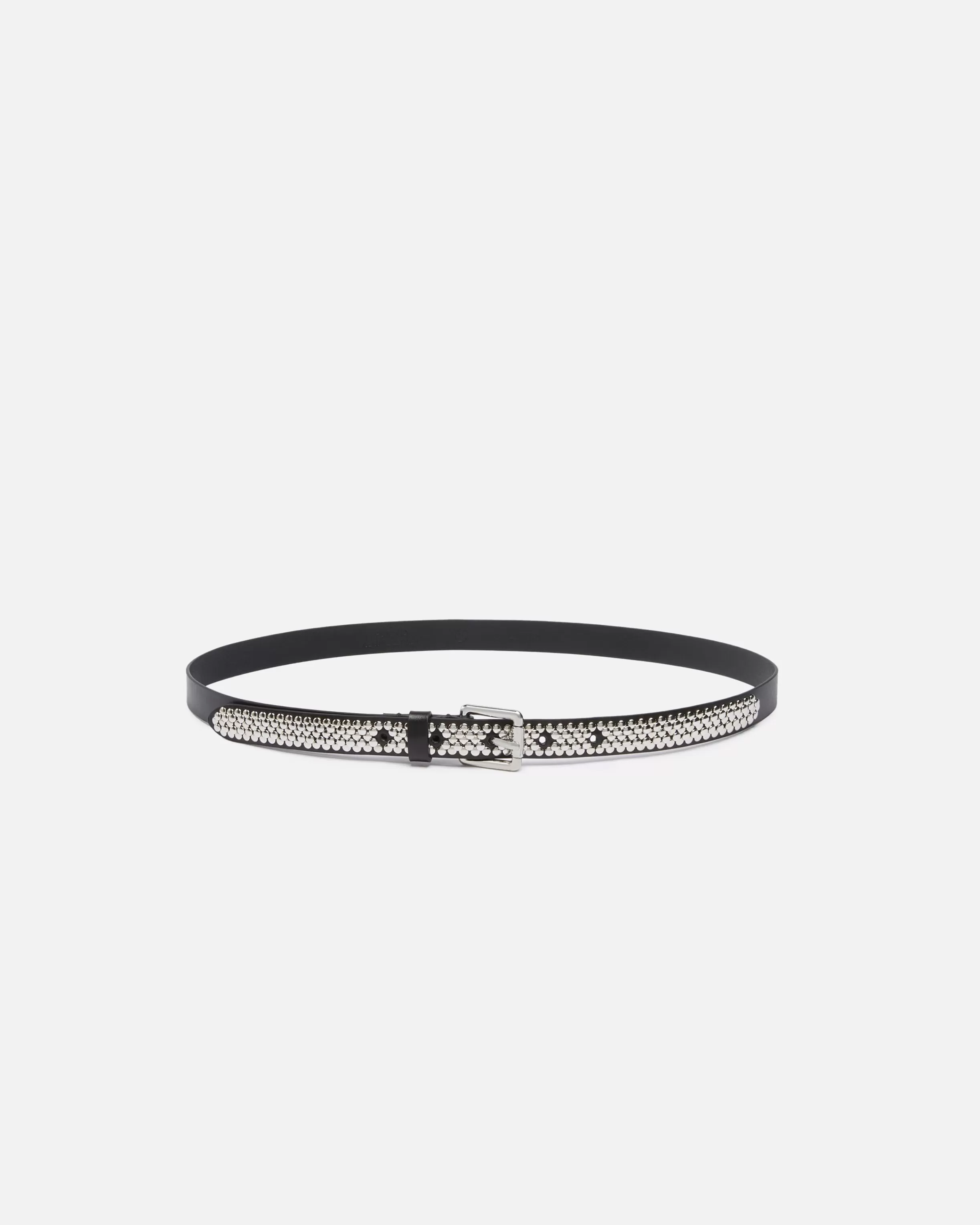 PINKO Thin belt with jewel studs, 2 cm