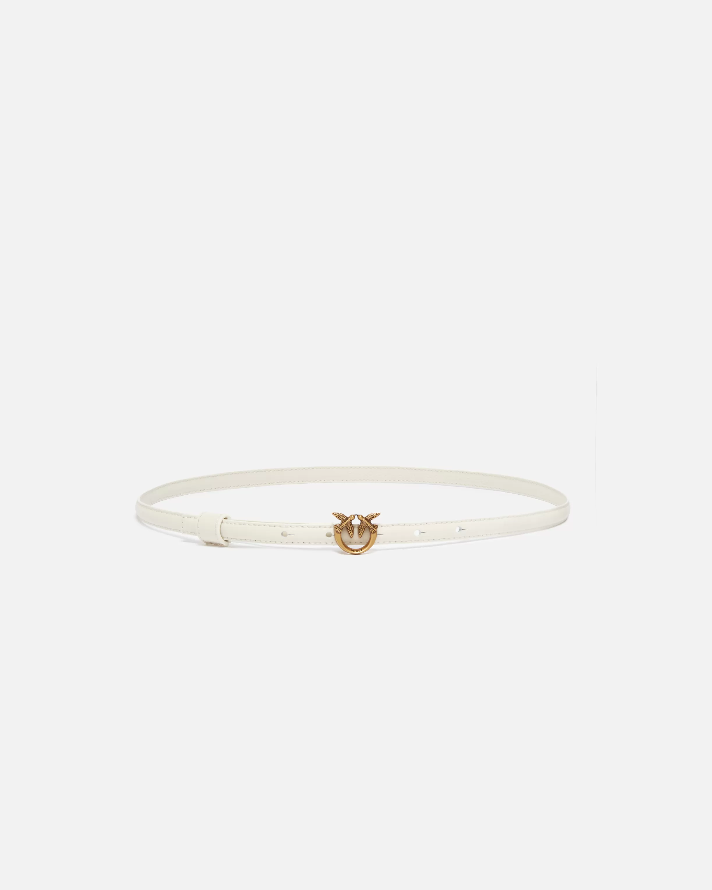 PINKO Thin belt with Love Birds buckle, 1cm