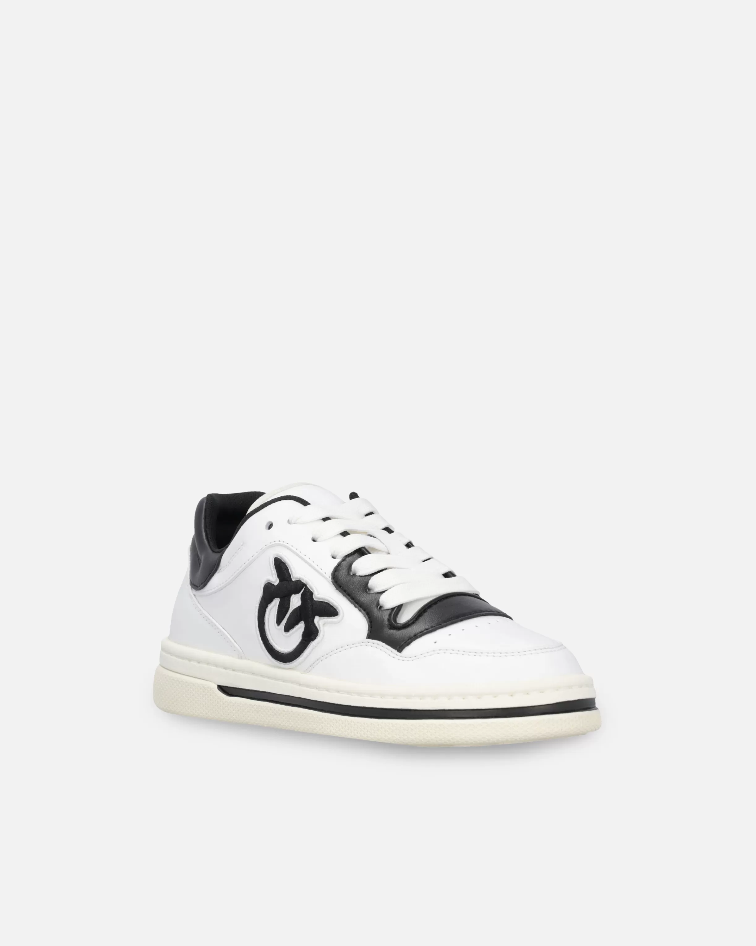 PINKO Two-tone sneakers with logo embroidery