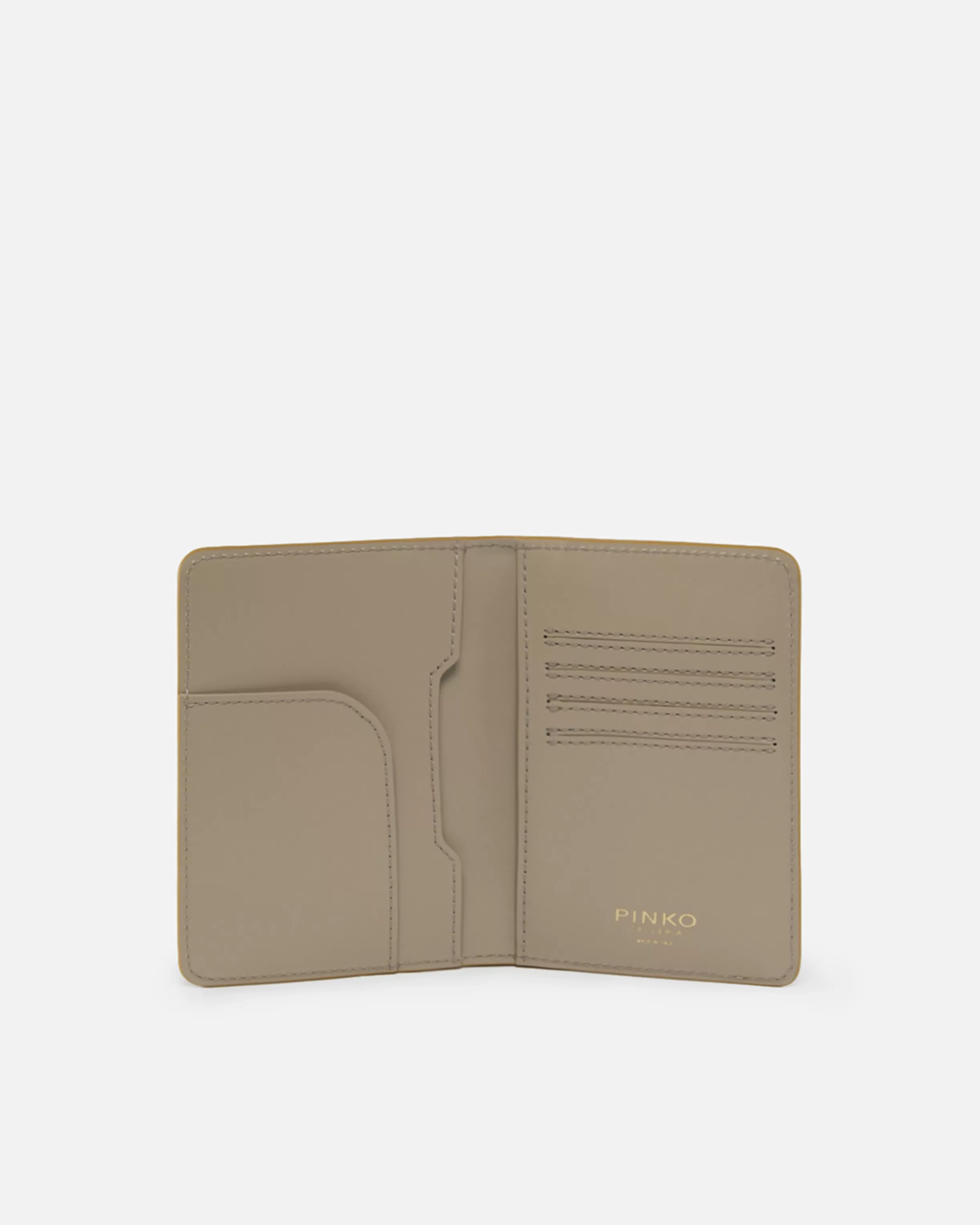 PINKO Vintage laminated reptile passport holder Galleria