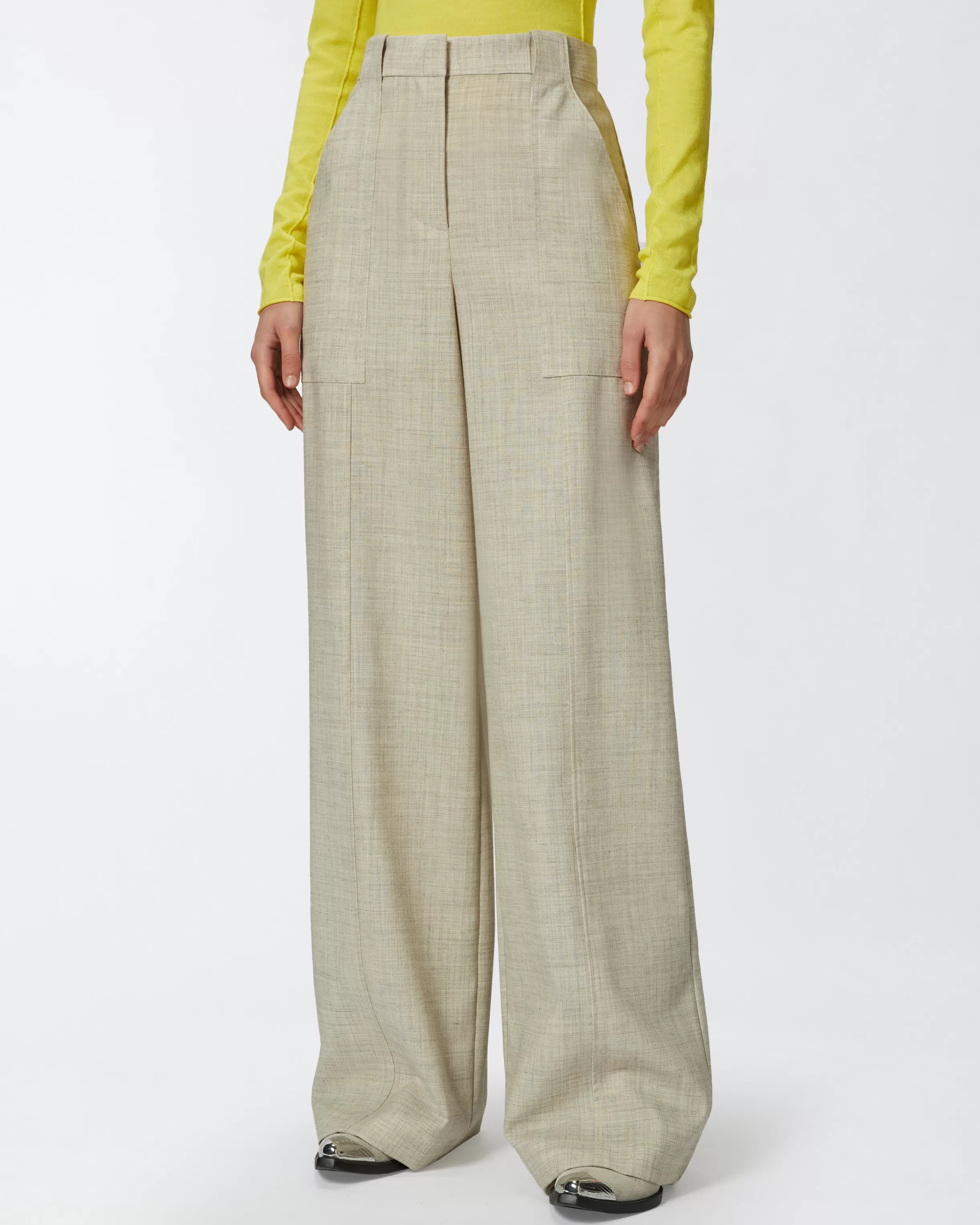 PINKO Wide-leg trousers with utility pockets