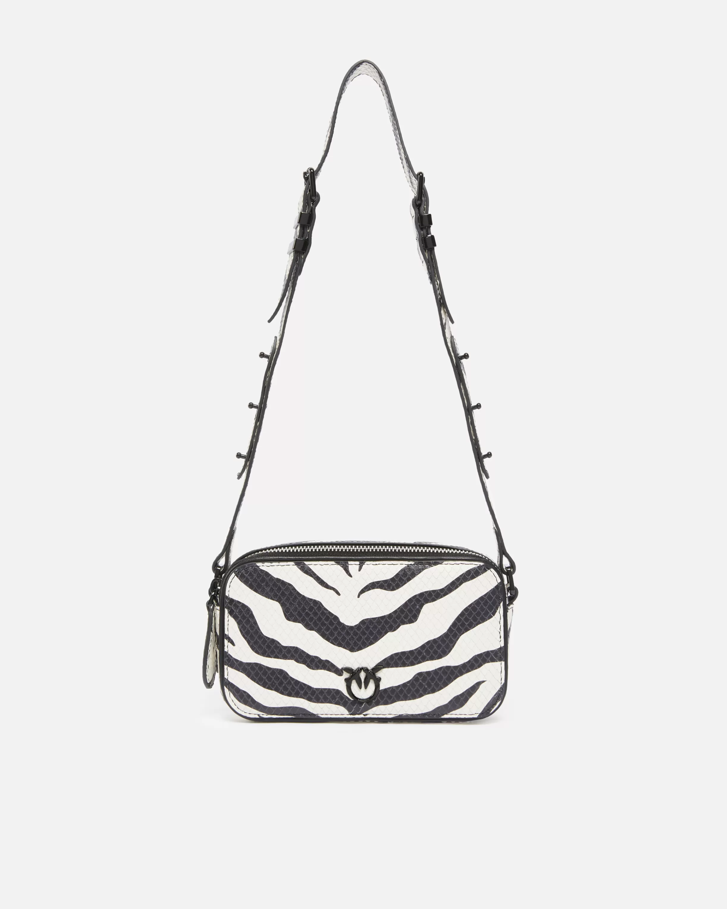 PINKO Zebra-patterned crossbody bag